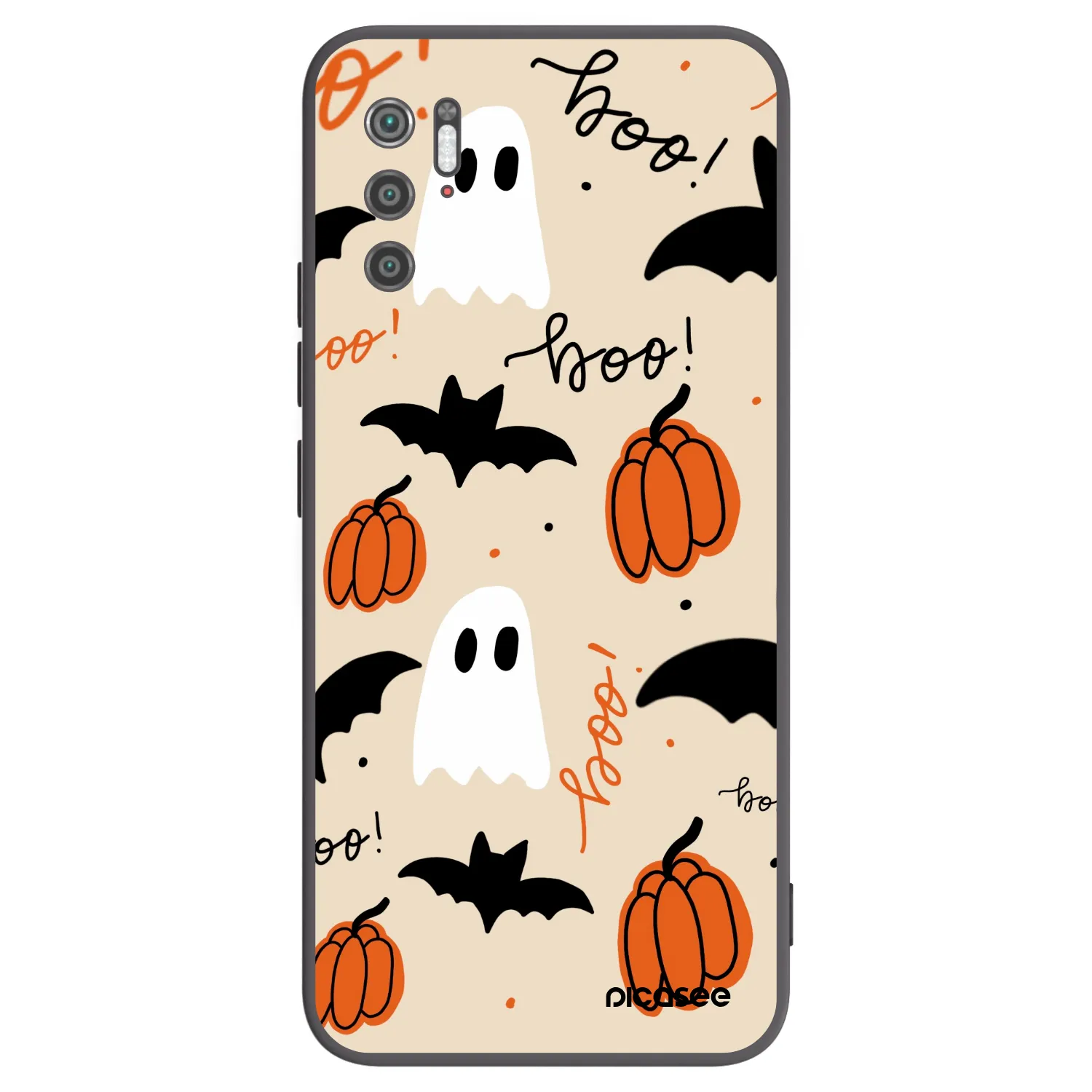 Picasee Μαύρη θήκη σιλικόνης για Xiaomi Poco M3 Pro 5G - Halloween 26