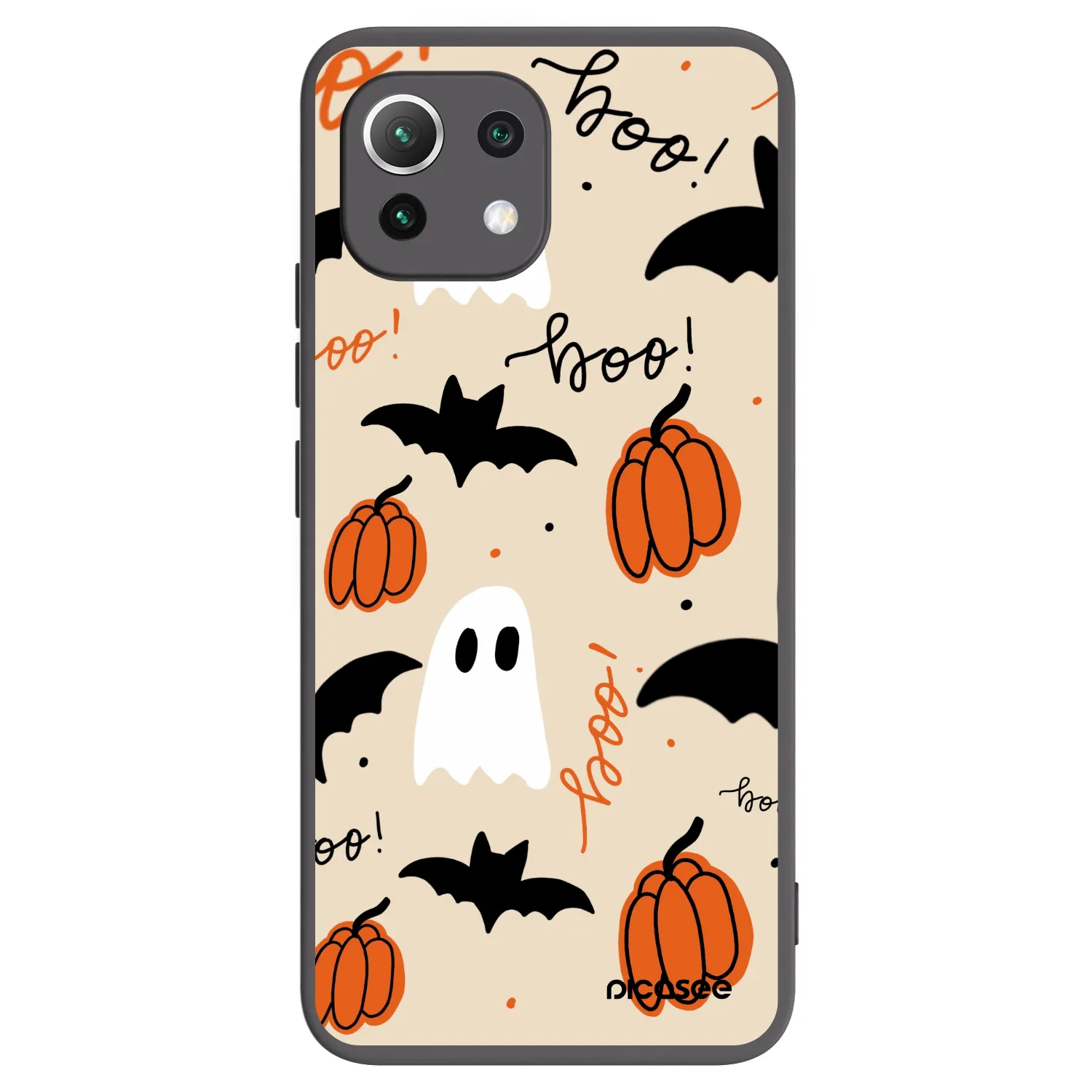 Picasee Μαύρη θήκη σιλικόνης για Xiaomi 11 Lite 5G NE - Halloween 26