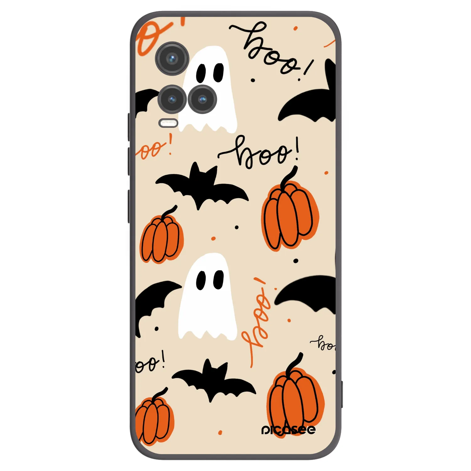 Picasee Μαύρη θήκη σιλικόνης για Vivo Y33s - Halloween 26