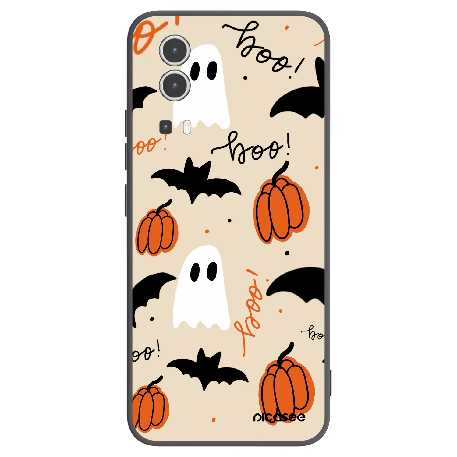Picasee Μαύρη θήκη σιλικόνης για Vivo Y72 5G - Halloween 26