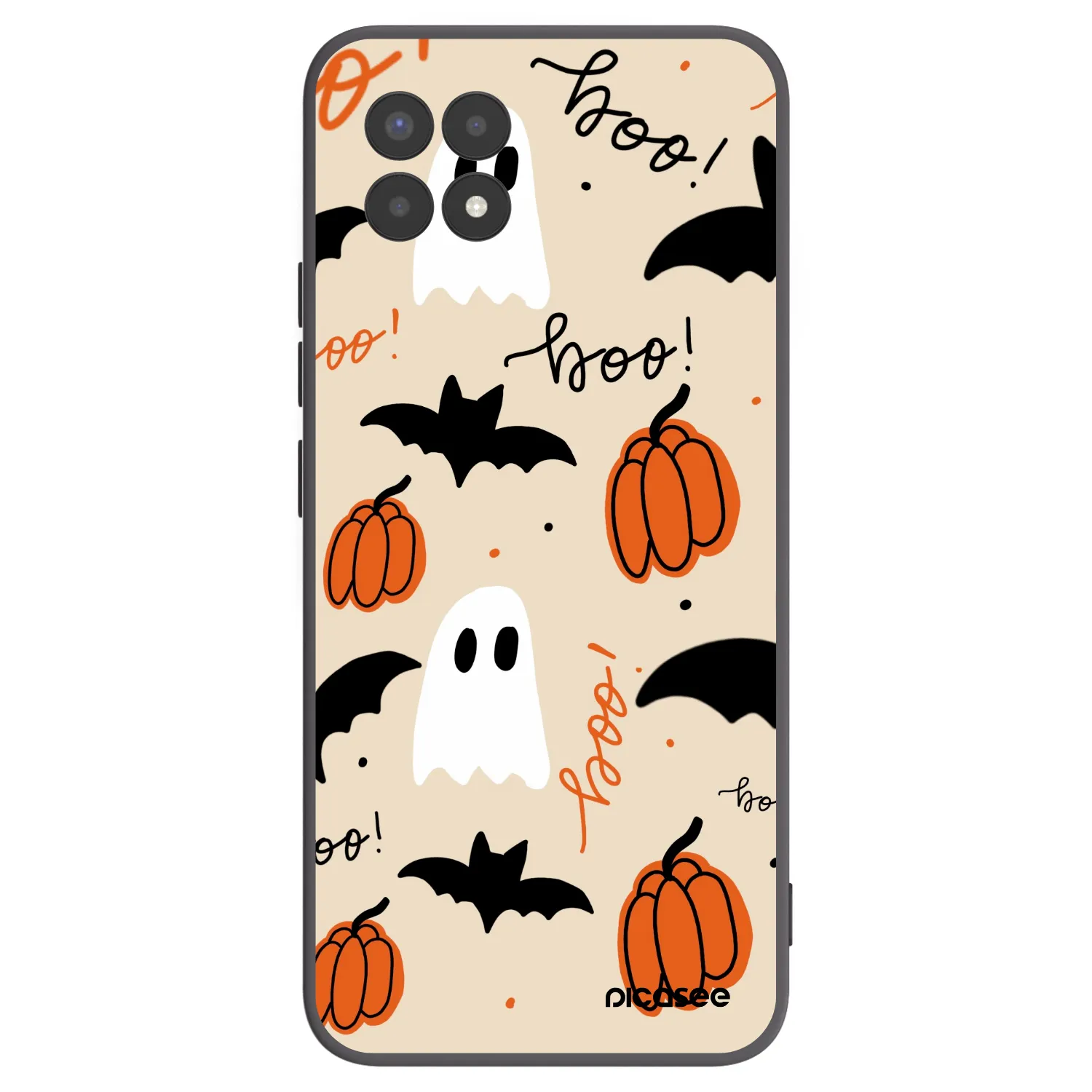 Picasee Μαύρη θήκη σιλικόνης για Realme 8i - Halloween 26