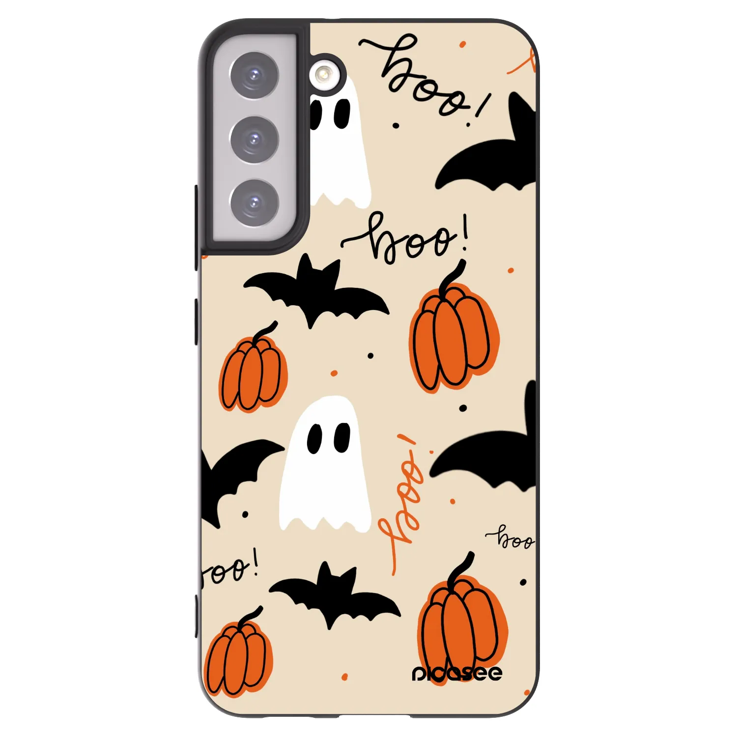 Picasee Μαύρη θήκη σιλικόνης για Samsung Galaxy S22+ 5G - Halloween 26