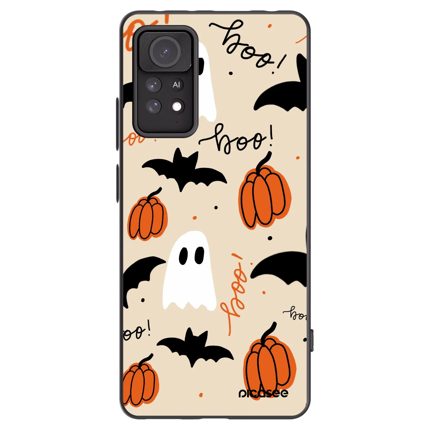 Picasee Μαύρη θήκη σιλικόνης για Xiaomi Redmi Note 11 Pro - Halloween 26