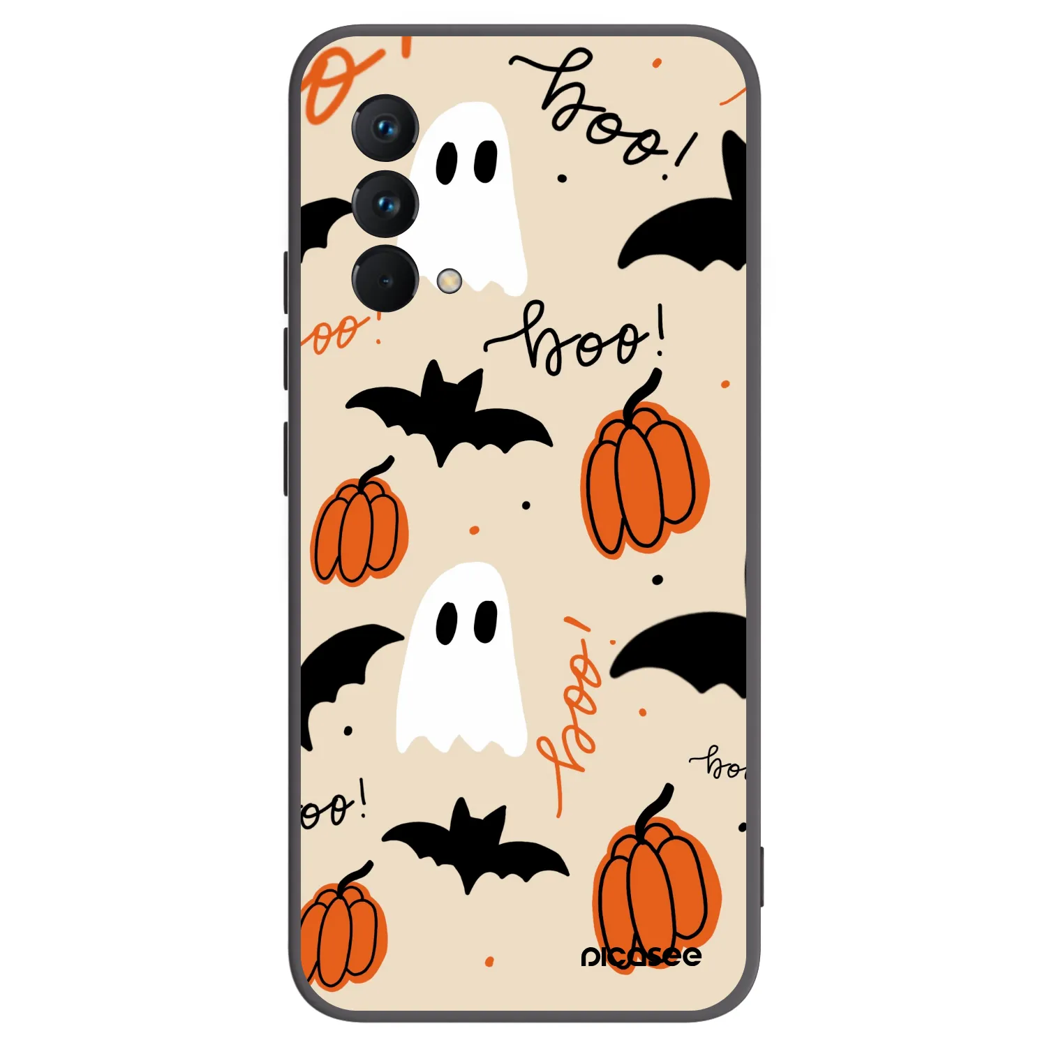 Picasee Μαύρη θήκη σιλικόνης για Realme GT Master Edition 5G - Halloween 26