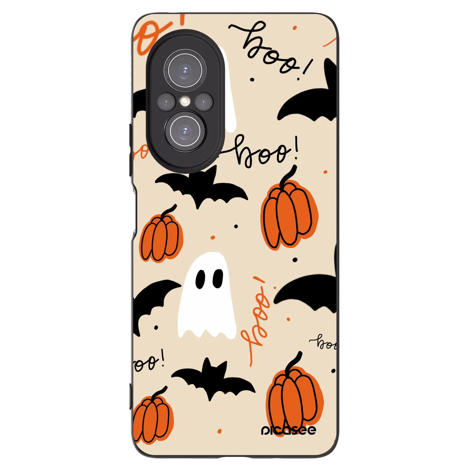 Picasee Μαύρη θήκη σιλικόνης για Huawei Nova 9 SE - Halloween 26