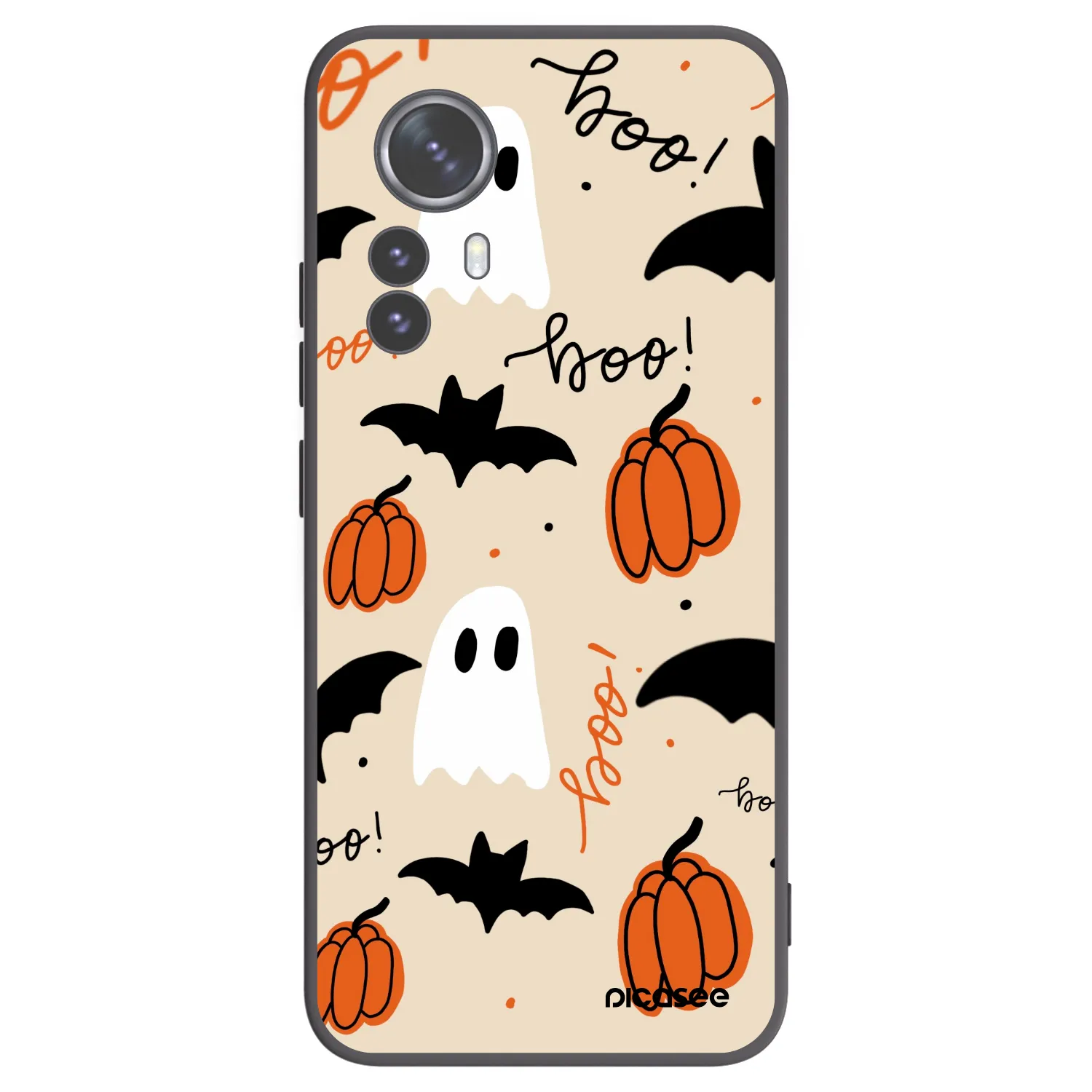 Picasee Μαύρη θήκη σιλικόνης για Xiaomi 12 Pro - Halloween 26