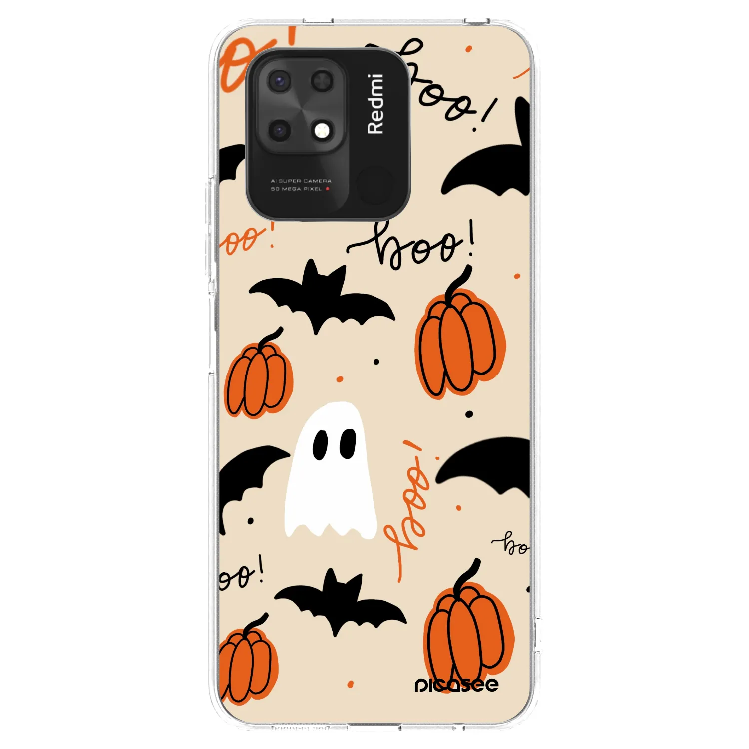Picasee διαφανής θήκη σιλικόνης Xiaomi Redmi 10C - Halloween 26