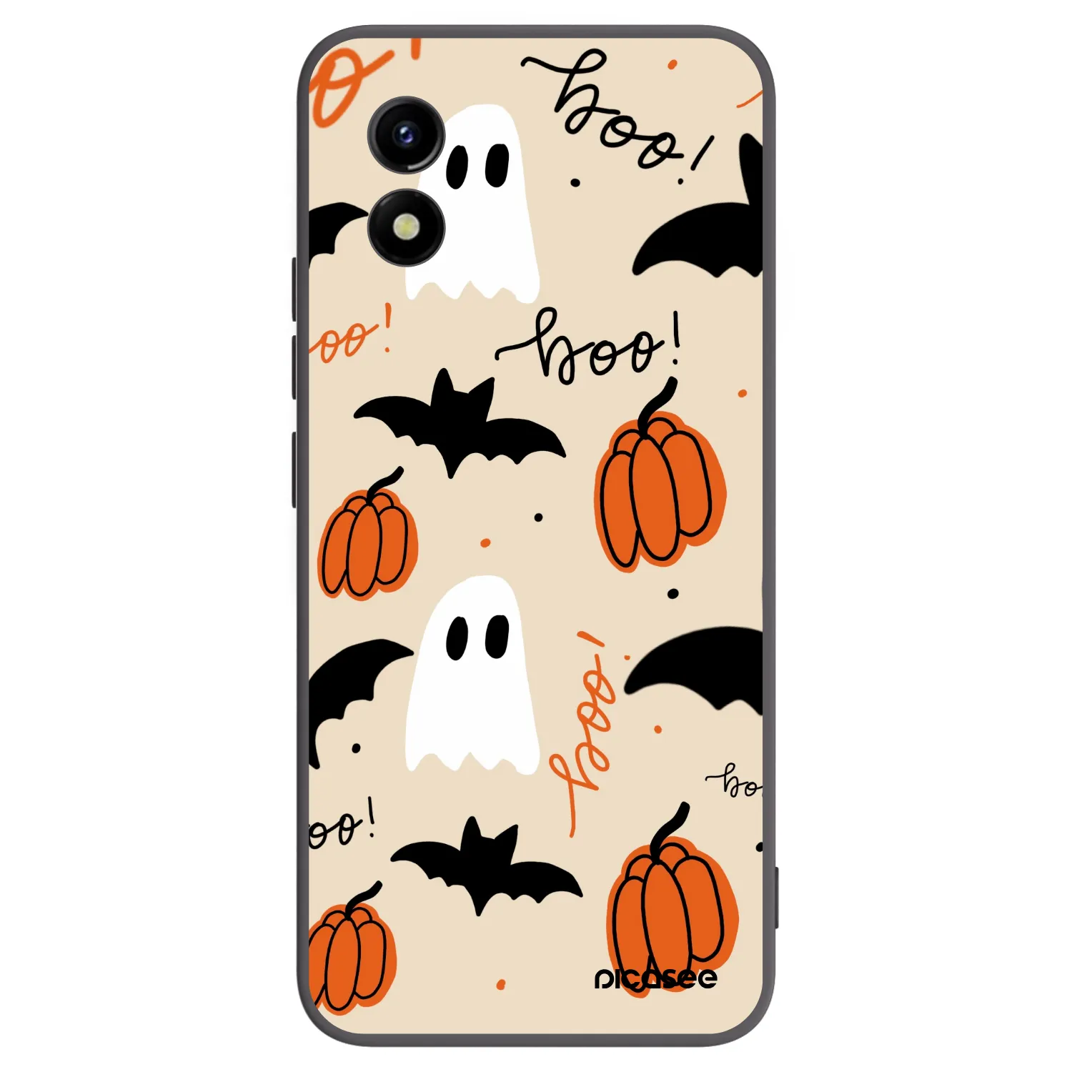 Picasee Μαύρη θήκη σιλικόνης για Vivo Y01 - Halloween 26