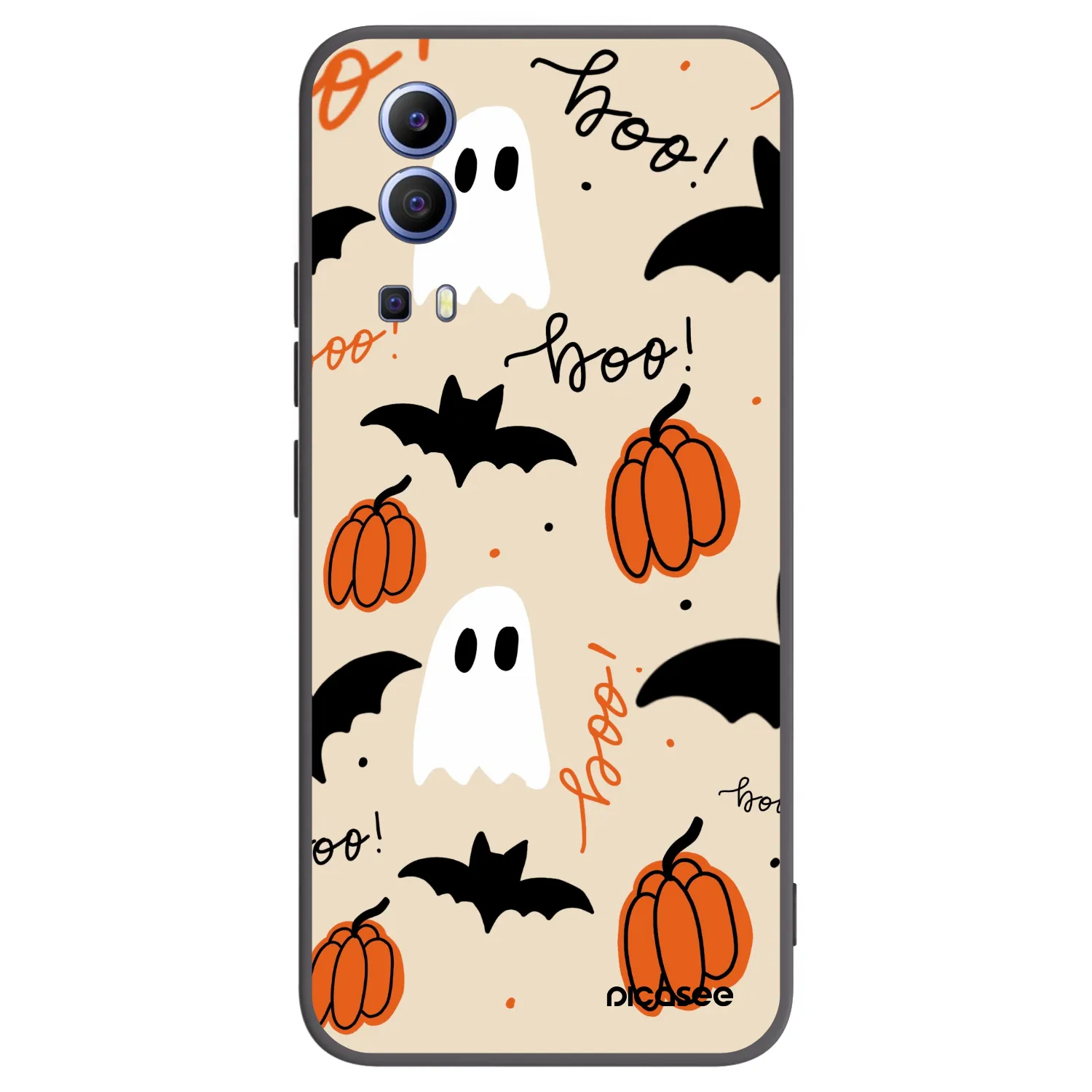 Picasee Μαύρη θήκη σιλικόνης για Vivo Y52 5G - Halloween 26