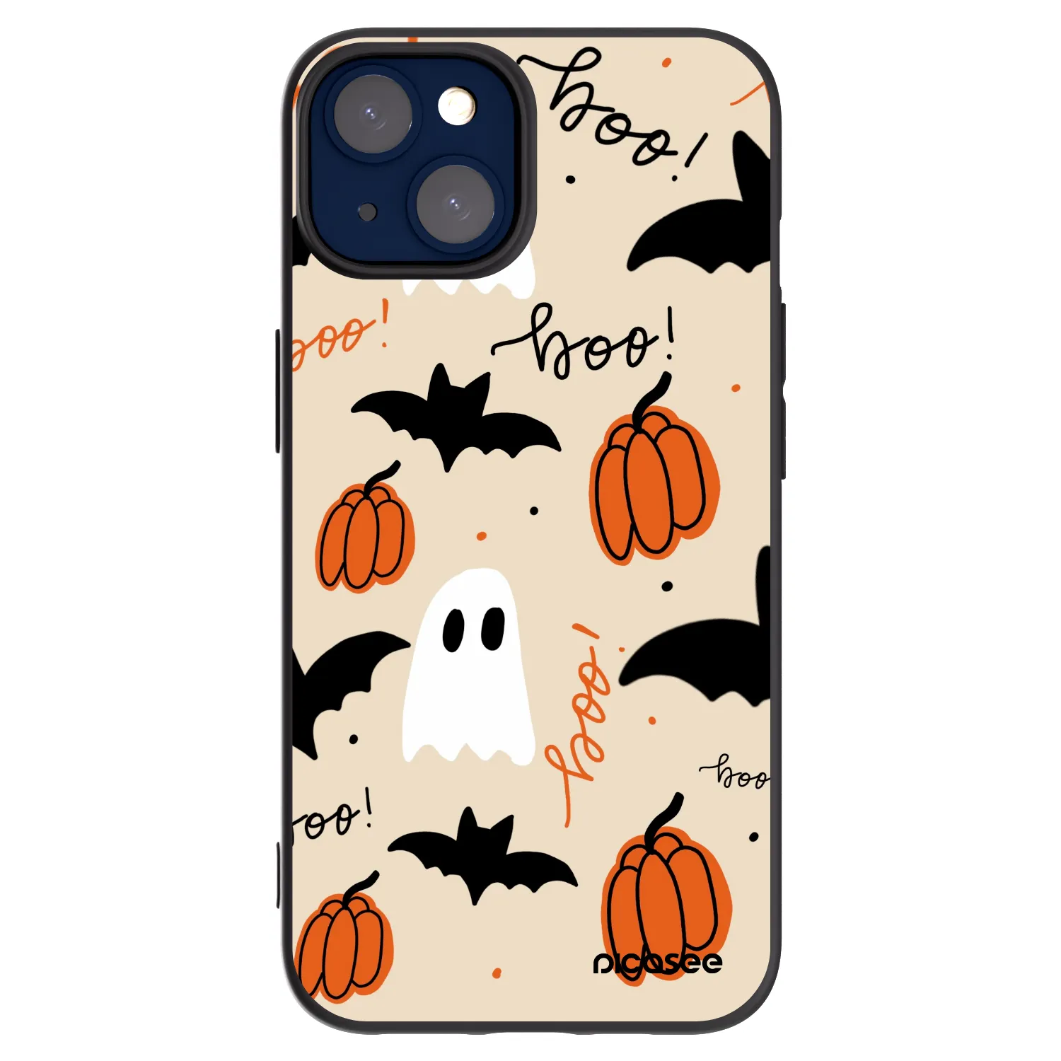Picasee Μαύρη θήκη σιλικόνης για Apple iPhone 14 - Halloween 26