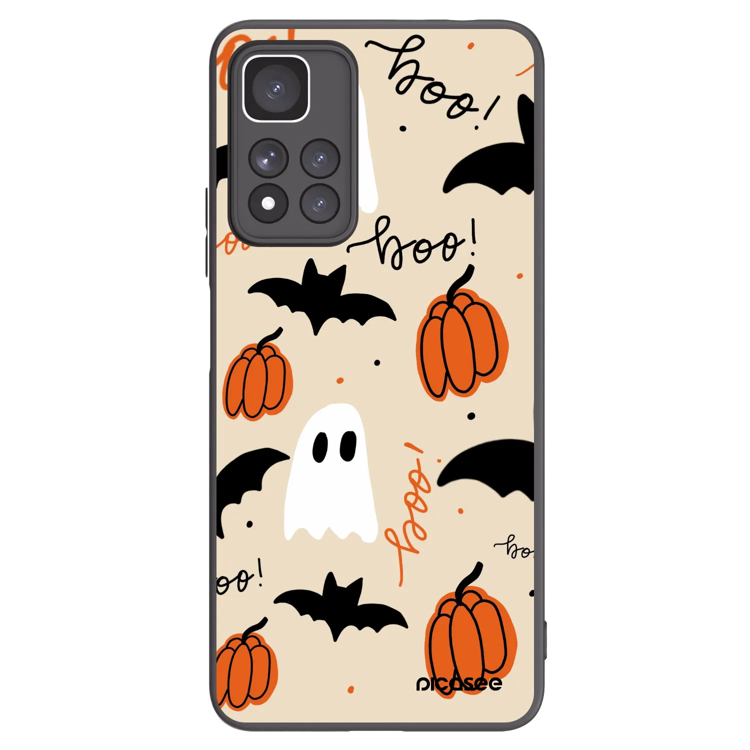 Picasee Μαύρη θήκη σιλικόνης για Xiaomi Redmi Note 11 Pro+ 5G - Halloween 26