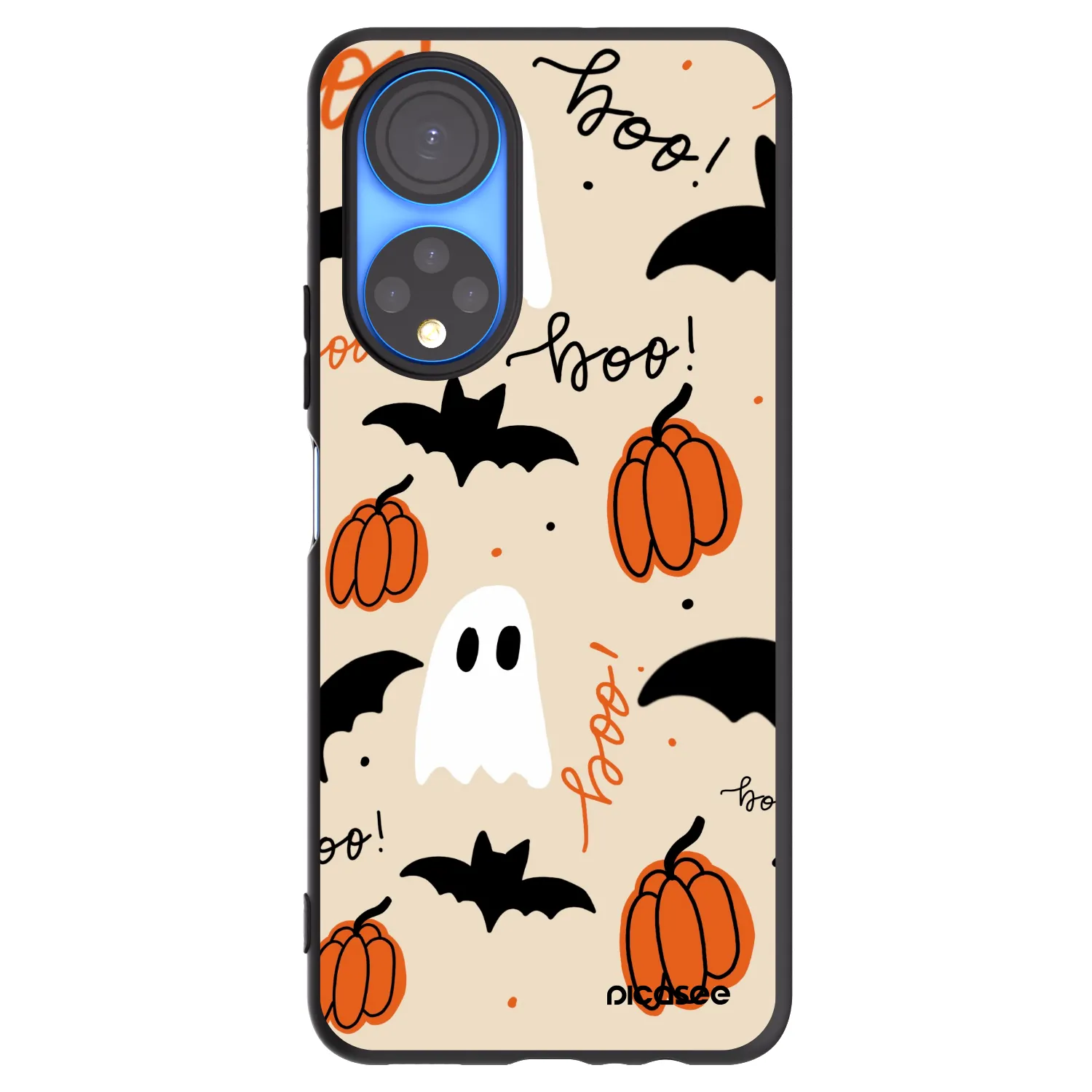 Picasee Μαύρη θήκη σιλικόνης για Honor X7 - Halloween 26