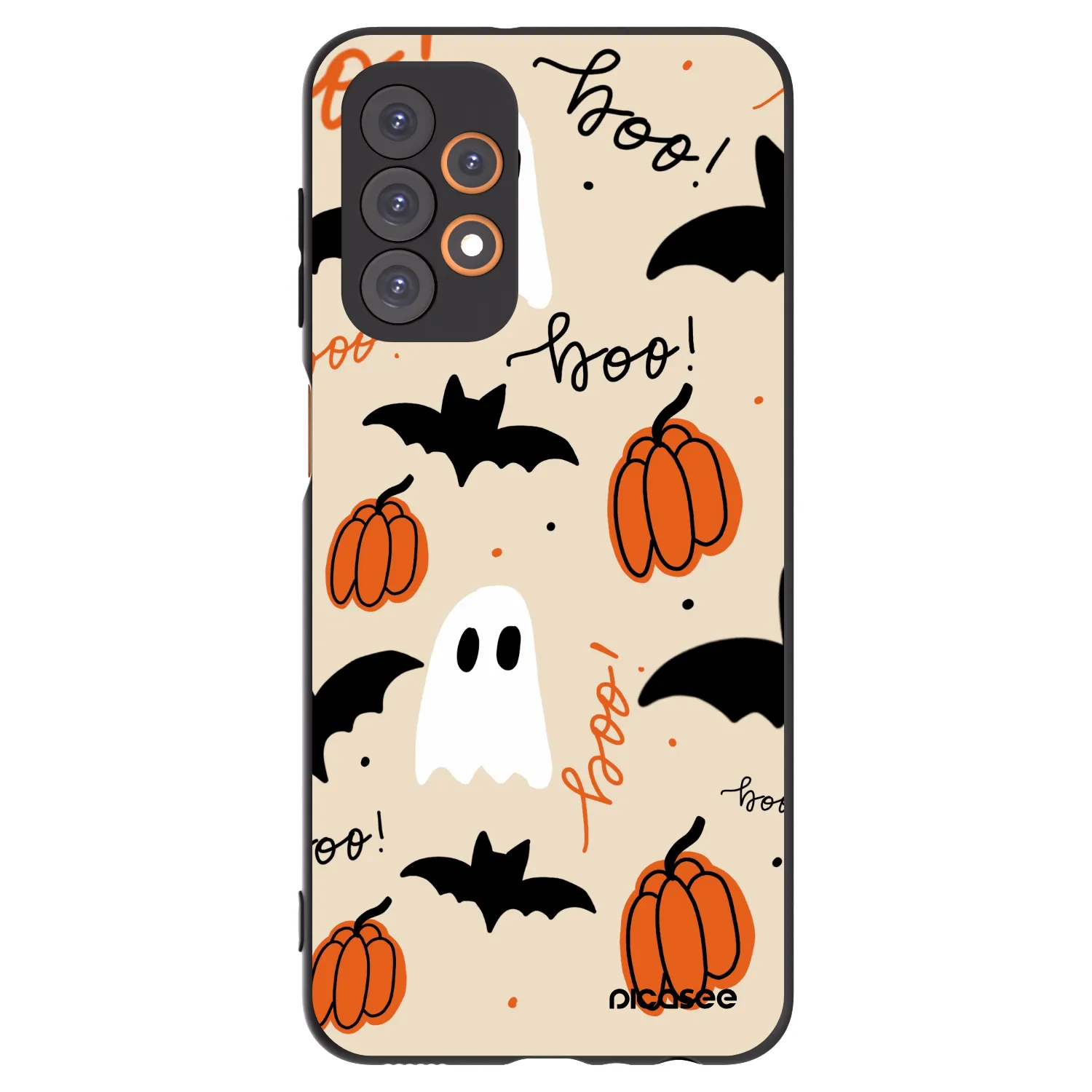 Picasee Μαύρη θήκη σιλικόνης για Samsung Galaxy A23 A236B 5G - Halloween 26