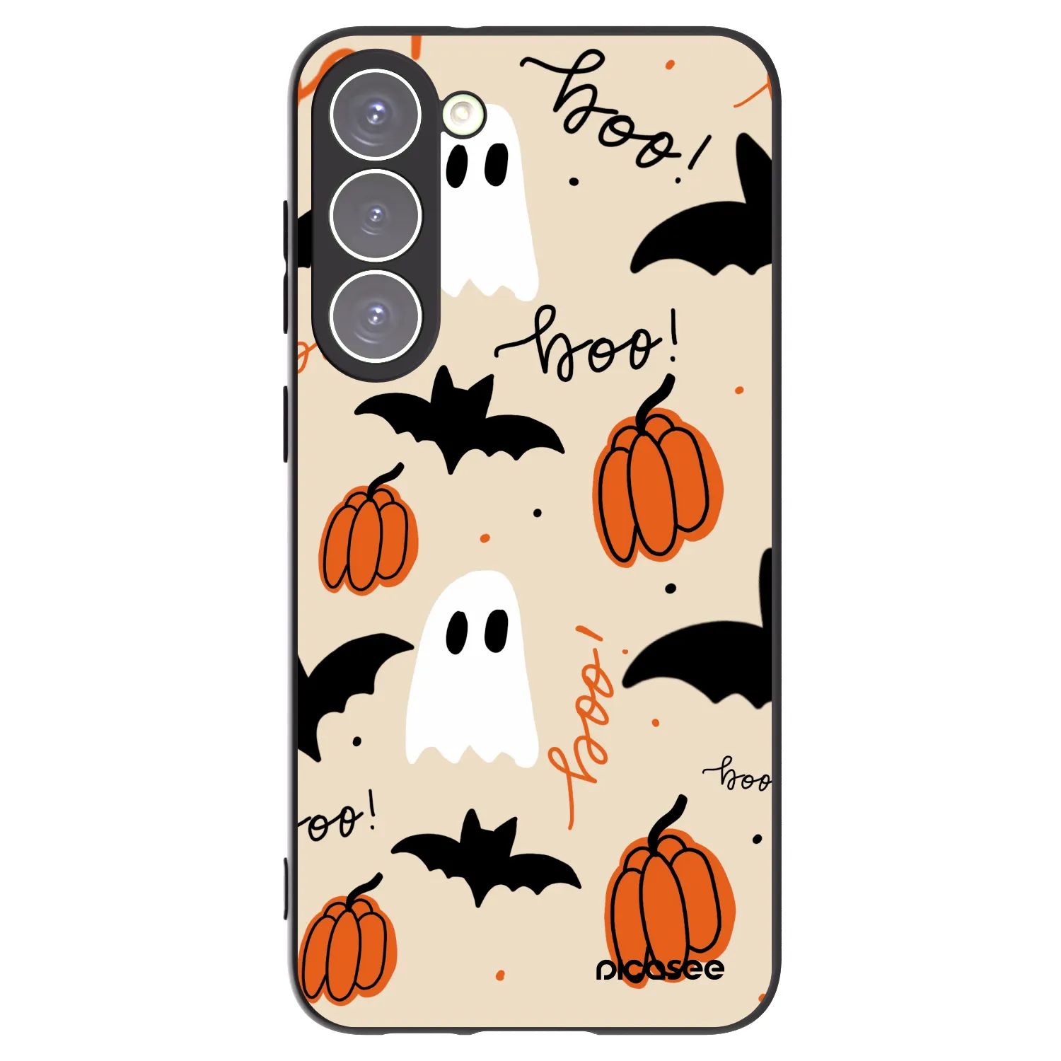 Picasee Μαύρη θήκη σιλικόνης για Samsung Galaxy S23+ 5G - Halloween 26