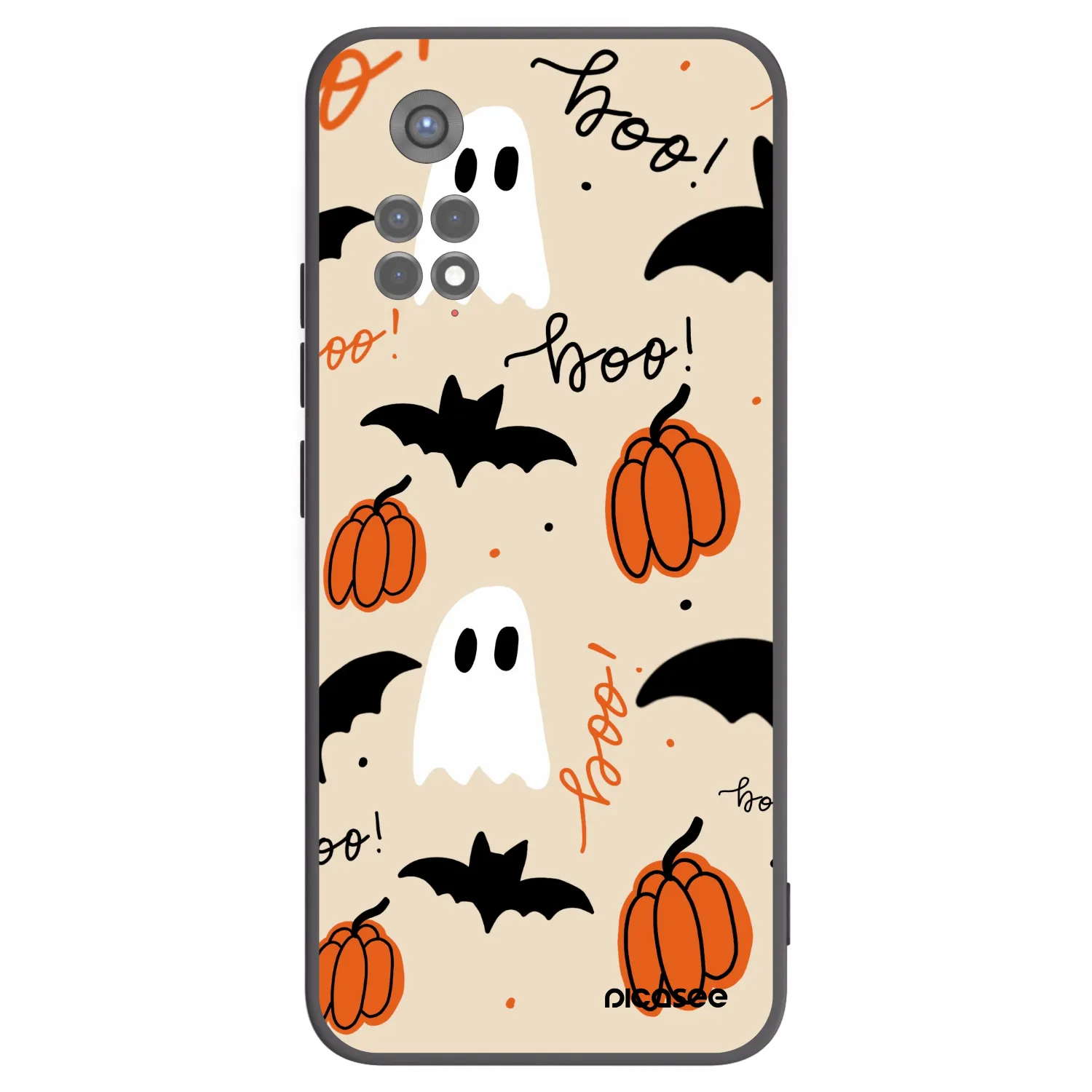 Picasee Μαύρη θήκη σιλικόνης για Xiaomi Redmi Note 11S 5G - Halloween 26