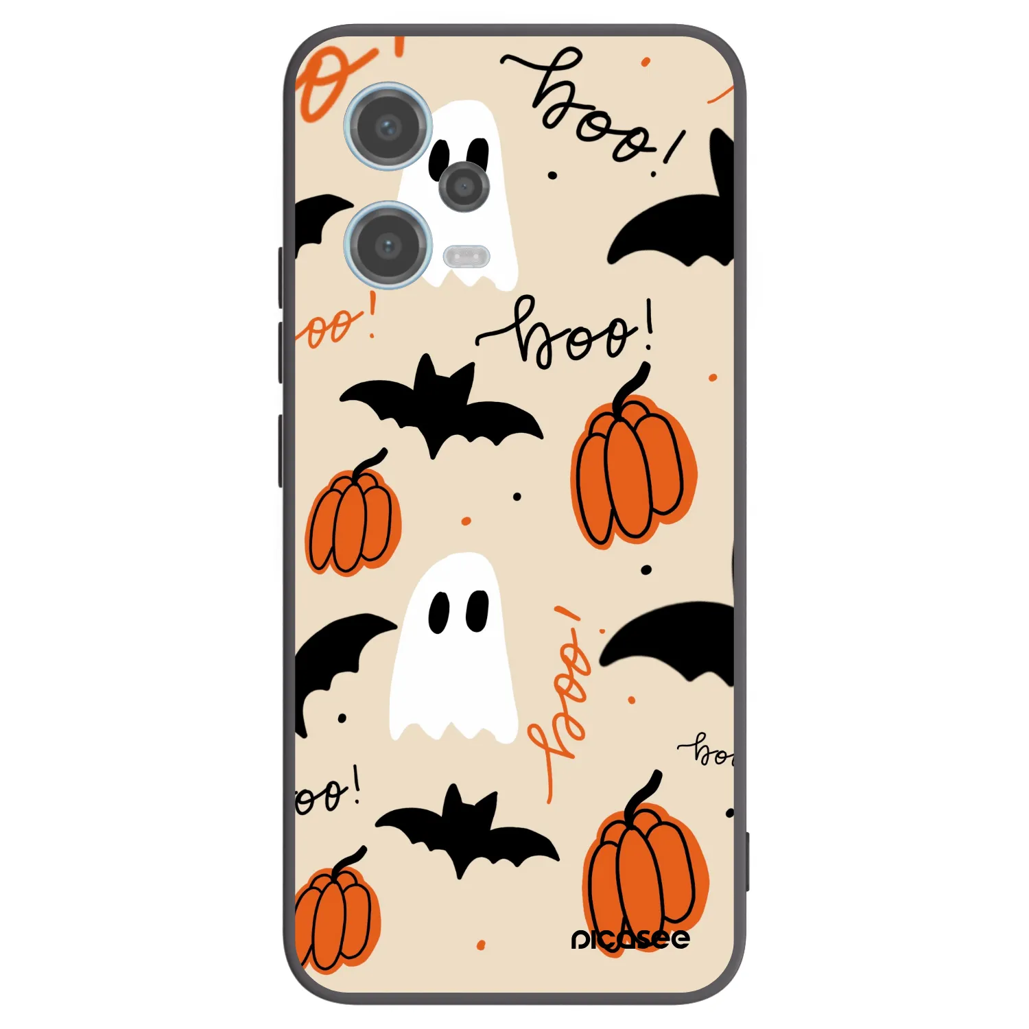 Picasee Μαύρη θήκη σιλικόνης για Xiaomi Redmi Note 12 5G - Halloween 26