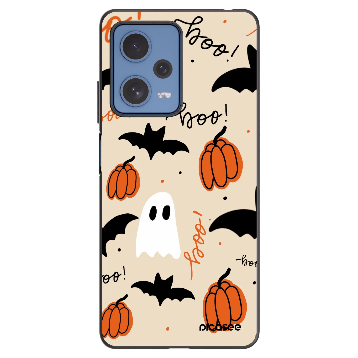 Picasee Μαύρη θήκη σιλικόνης για Xiaomi Redmi Note 12 Pro 5G - Halloween 26