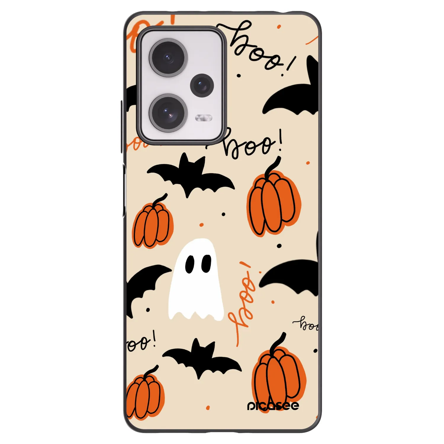 Picasee Μαύρη θήκη σιλικόνης για Xiaomi Redmi Note 12 Pro+ 5G - Halloween 26