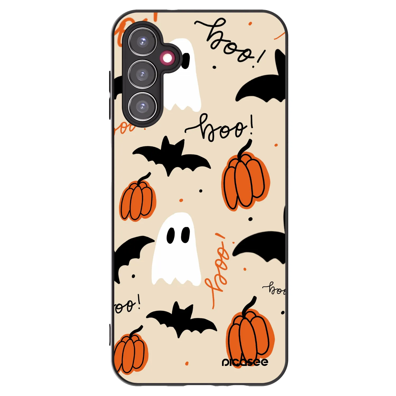 Picasee Μαύρη θήκη σιλικόνης για Samsung Galaxy A14 4G A145R - Halloween 26