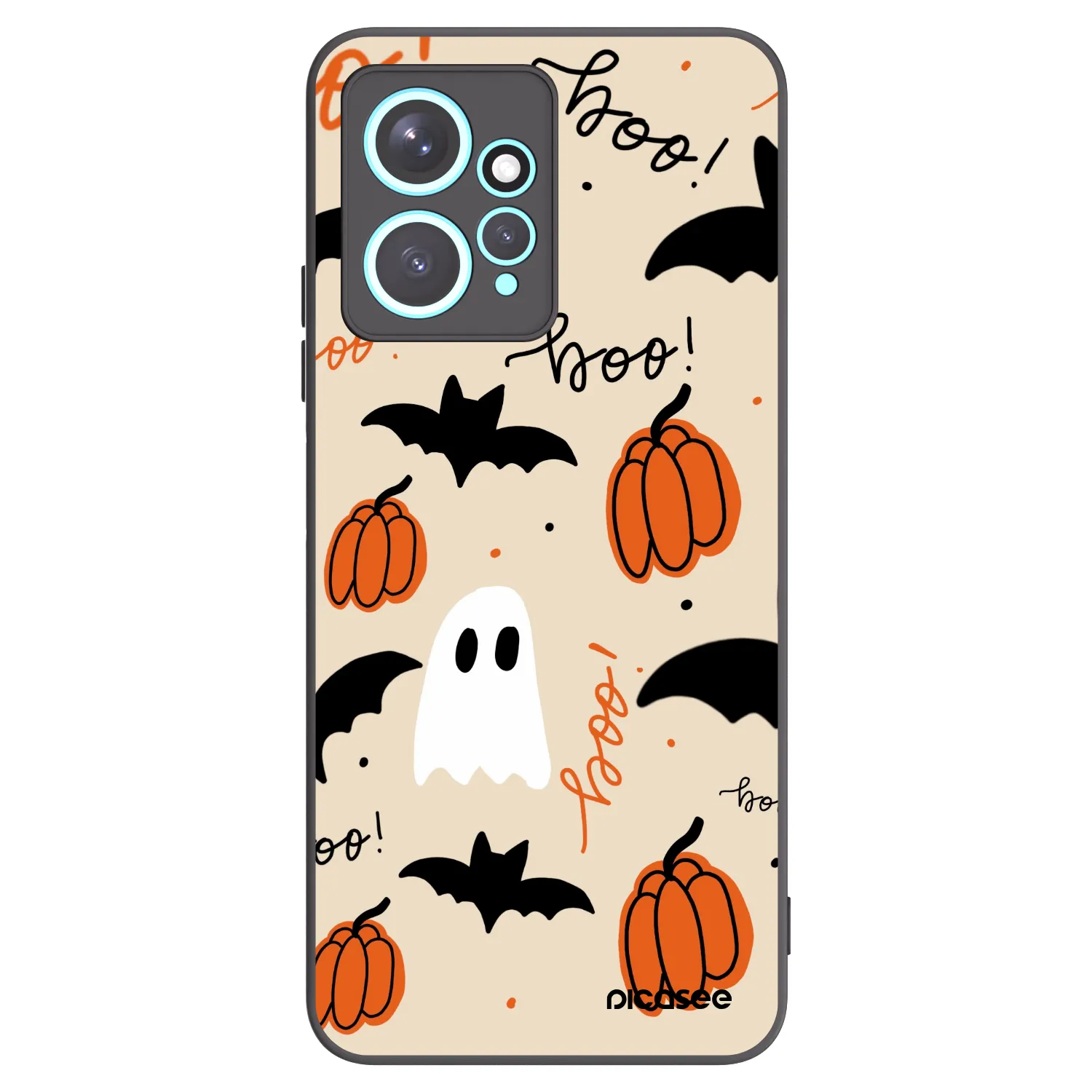 Picasee Μαύρη θήκη σιλικόνης για Xiaomi Redmi Note 12 4G - Halloween 26