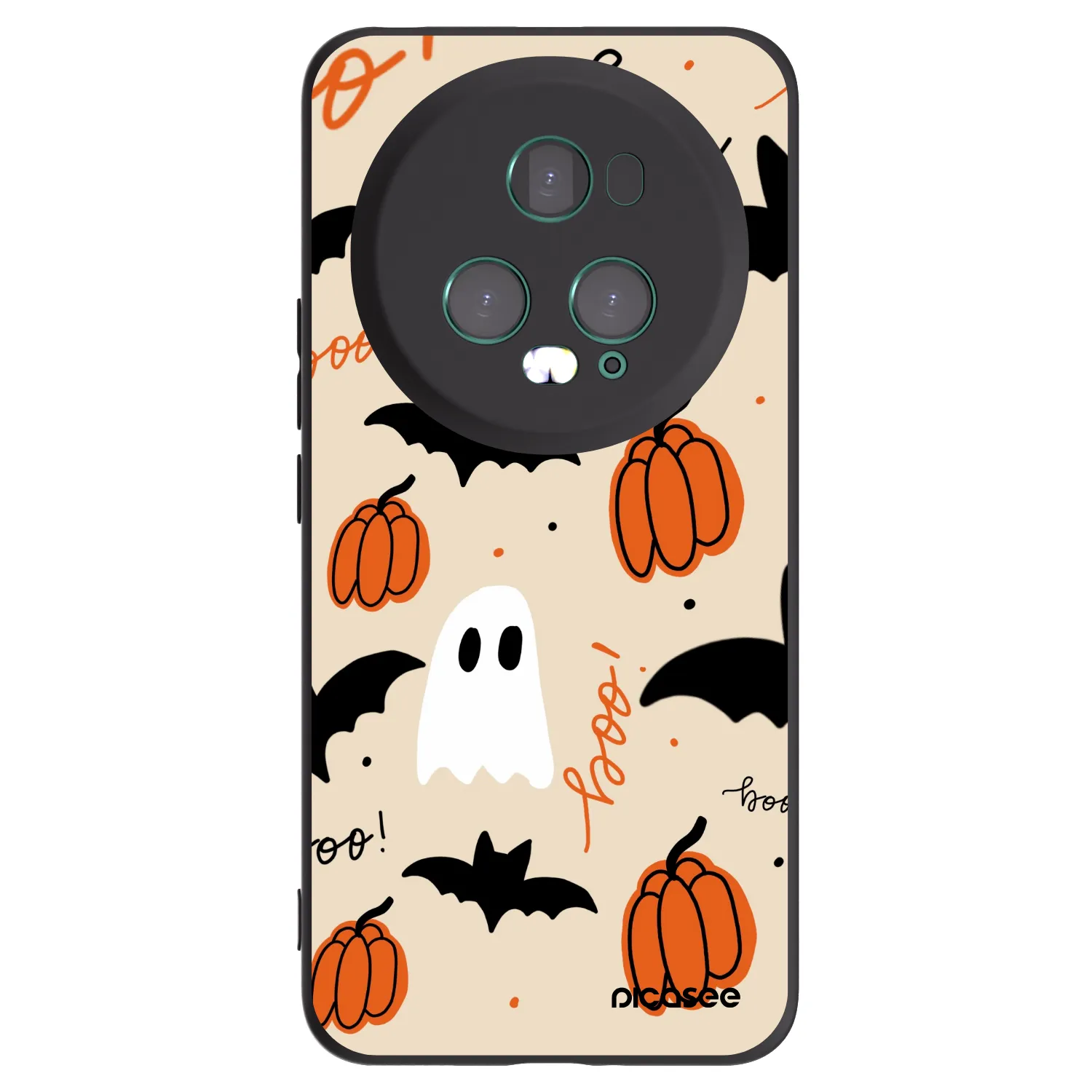 Picasee Μαύρη θήκη σιλικόνης για Honor Magic5 Pro - Halloween 26