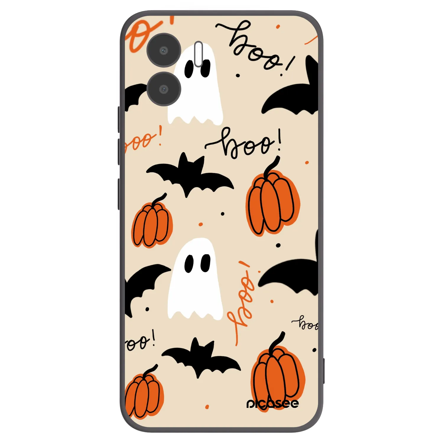 Picasee Μαύρη θήκη σιλικόνης για Xiaomi Redmi A2 - Halloween 26