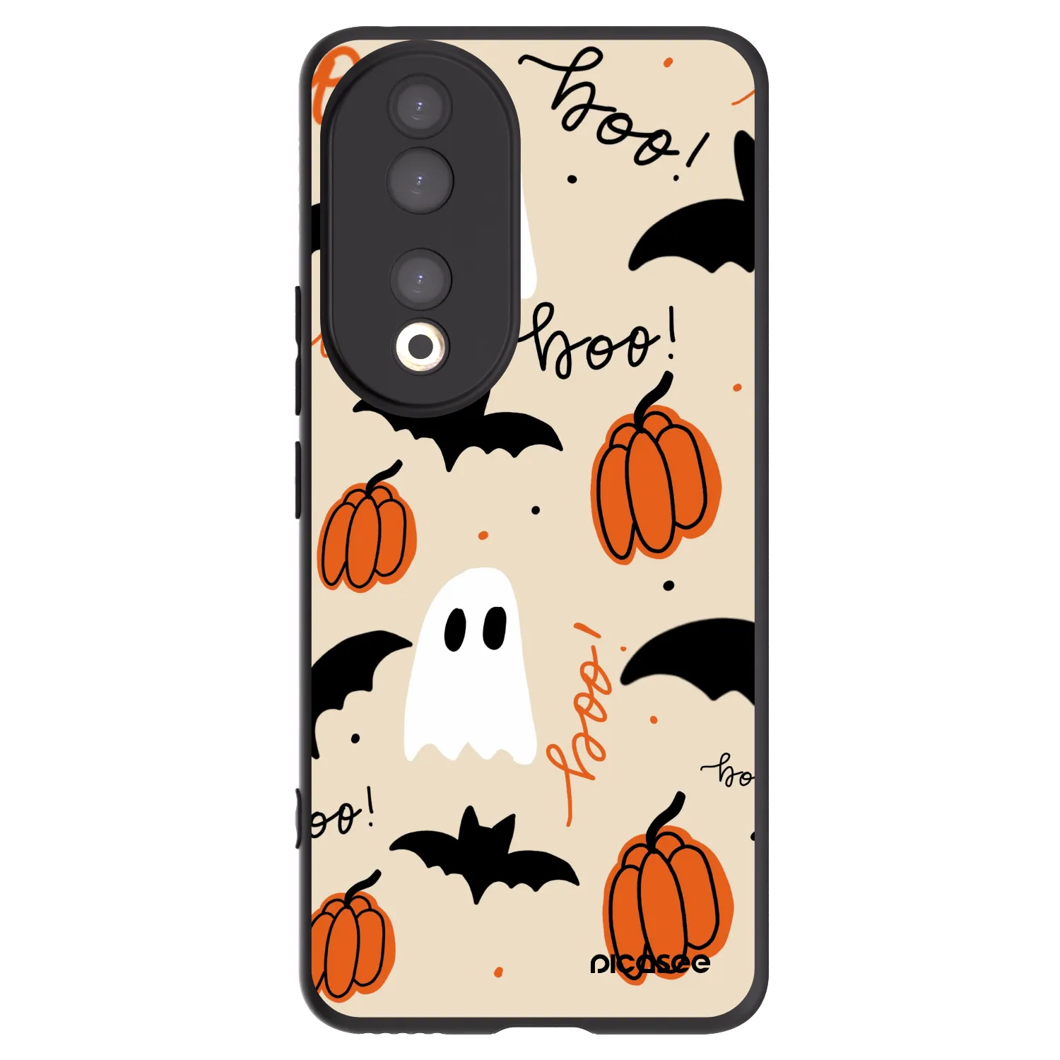 Picasee Μαύρη θήκη σιλικόνης για Honor 90 5G - Halloween 26