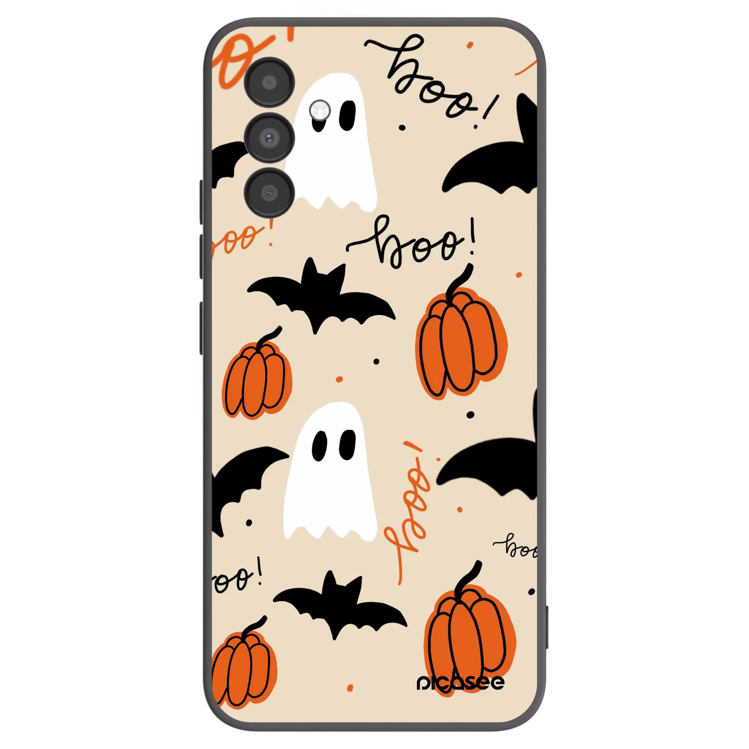Picasee Μαύρη θήκη σιλικόνης για Samsung Galaxy A04s A047F - Halloween 26