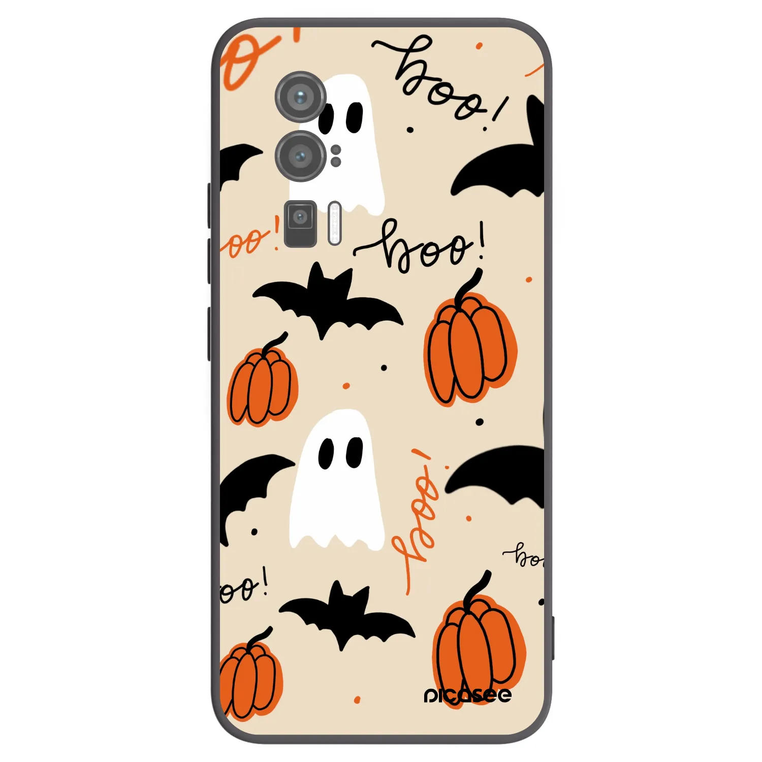 Picasee Μαύρη θήκη σιλικόνης για Xiaomi Poco F5 Pro 5G - Halloween 26