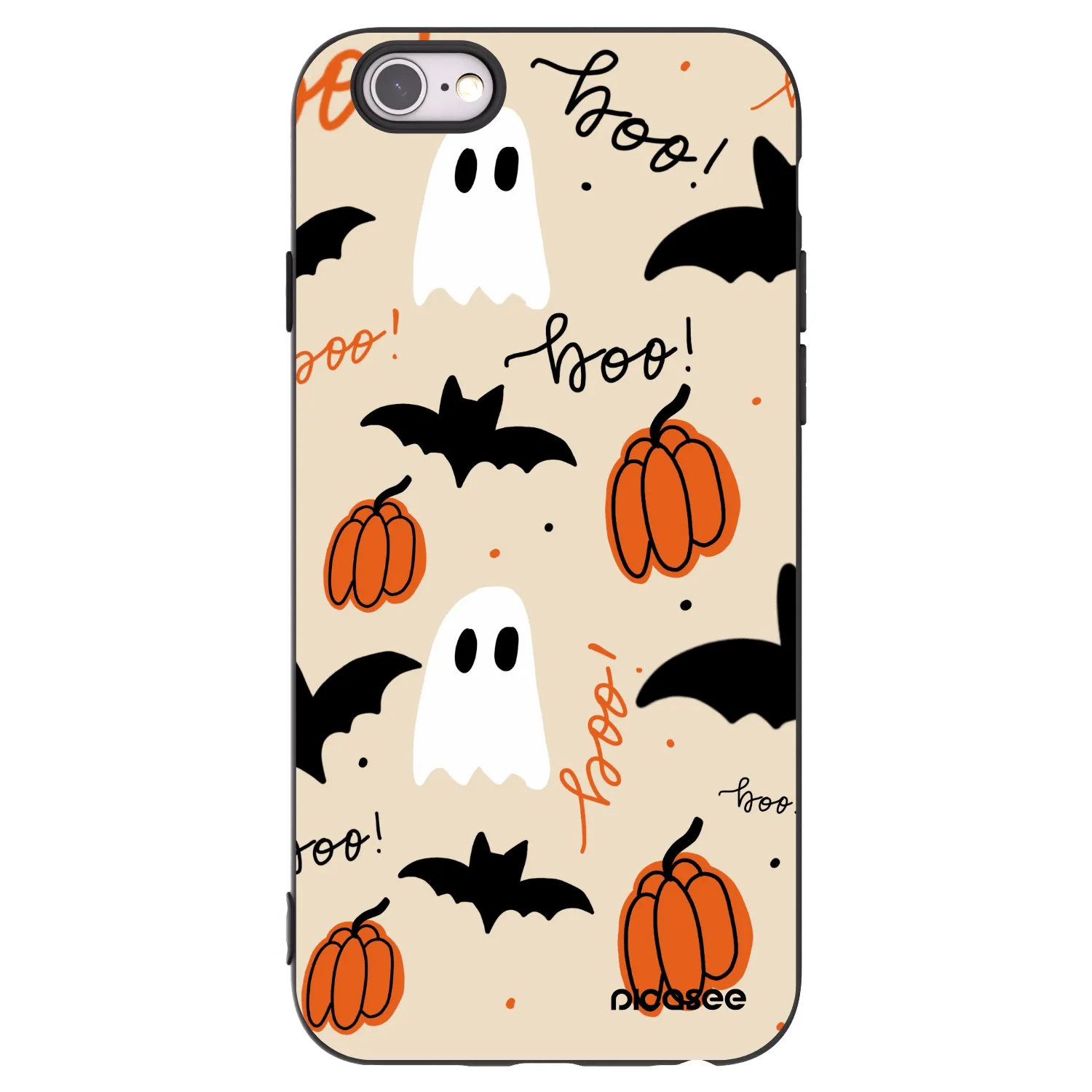 Picasee Μαύρη θήκη σιλικόνης για Apple iPhone 6/6S - Halloween 26