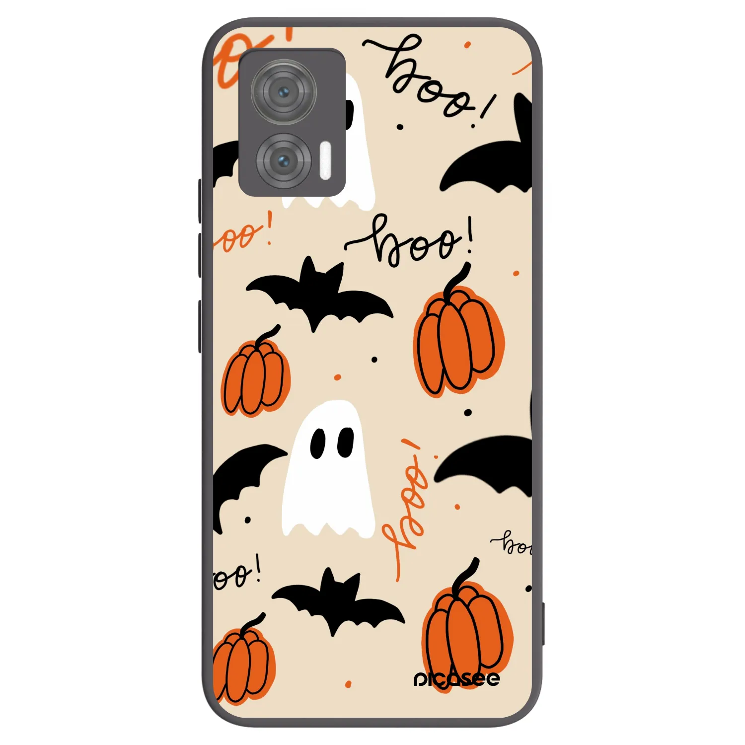 Picasee Μαύρη θήκη σιλικόνης για Motorola Edge 30 Neo - Halloween 26