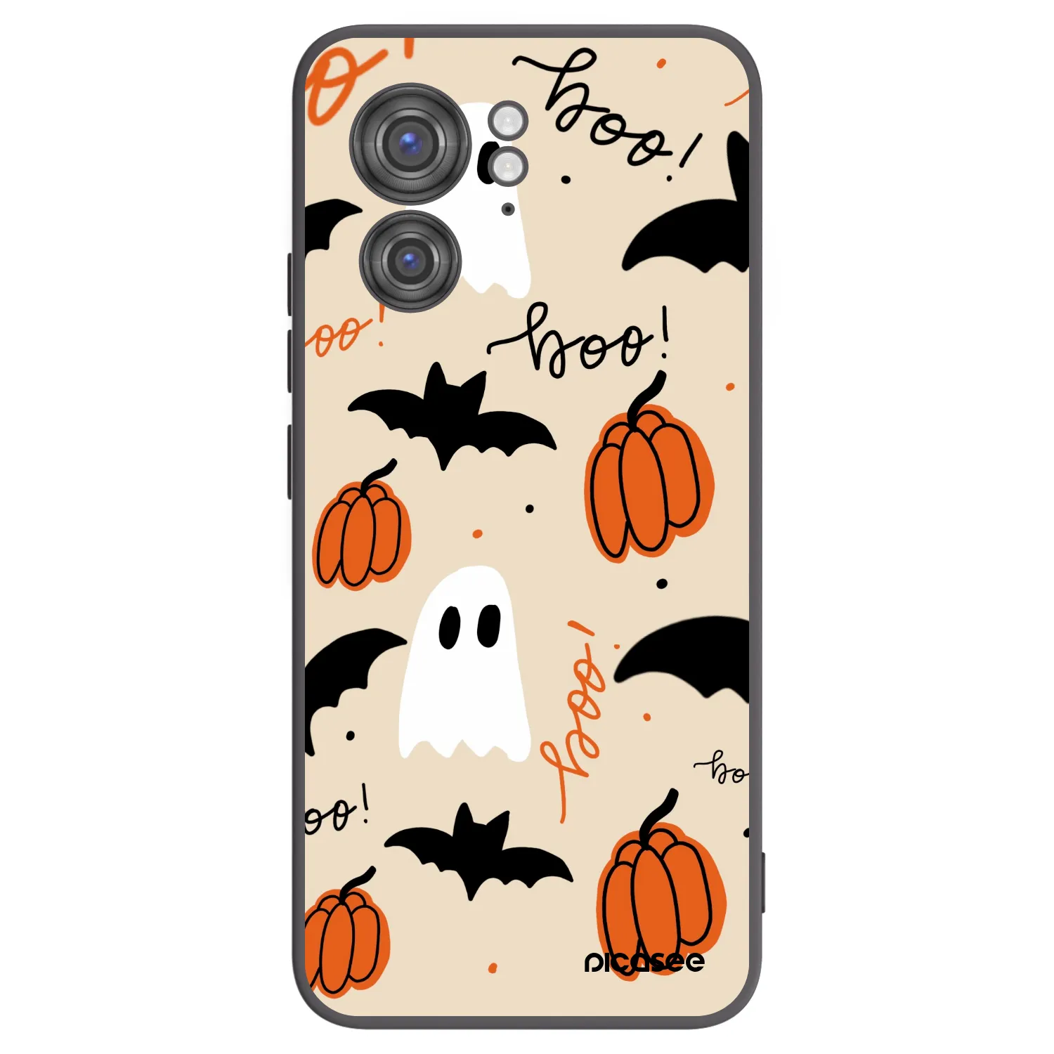 Picasee Μαύρη θήκη σιλικόνης για Motorola Edge 40 - Halloween 26