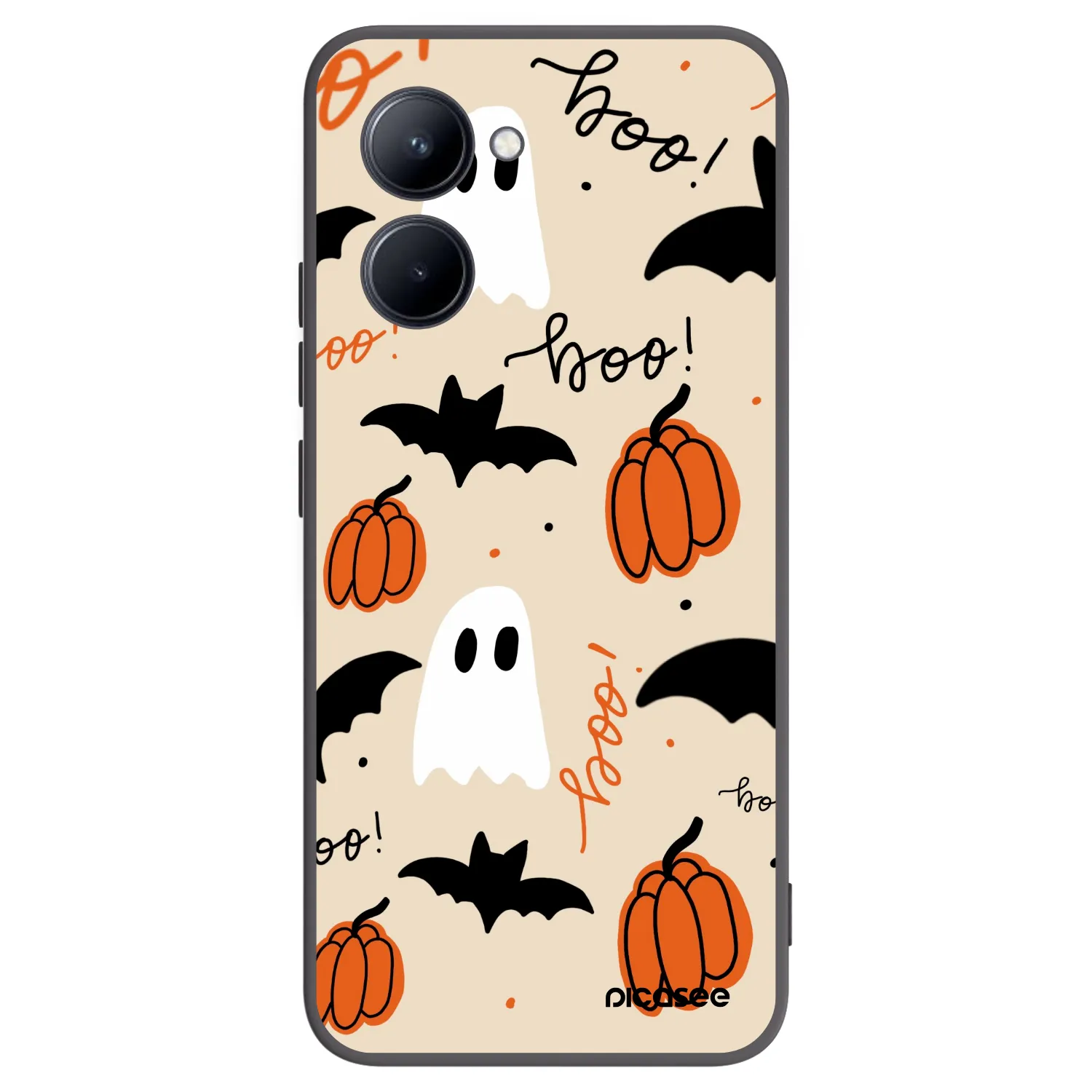 Picasee Μαύρη θήκη σιλικόνης για Realme C33 (2023) - Halloween 26