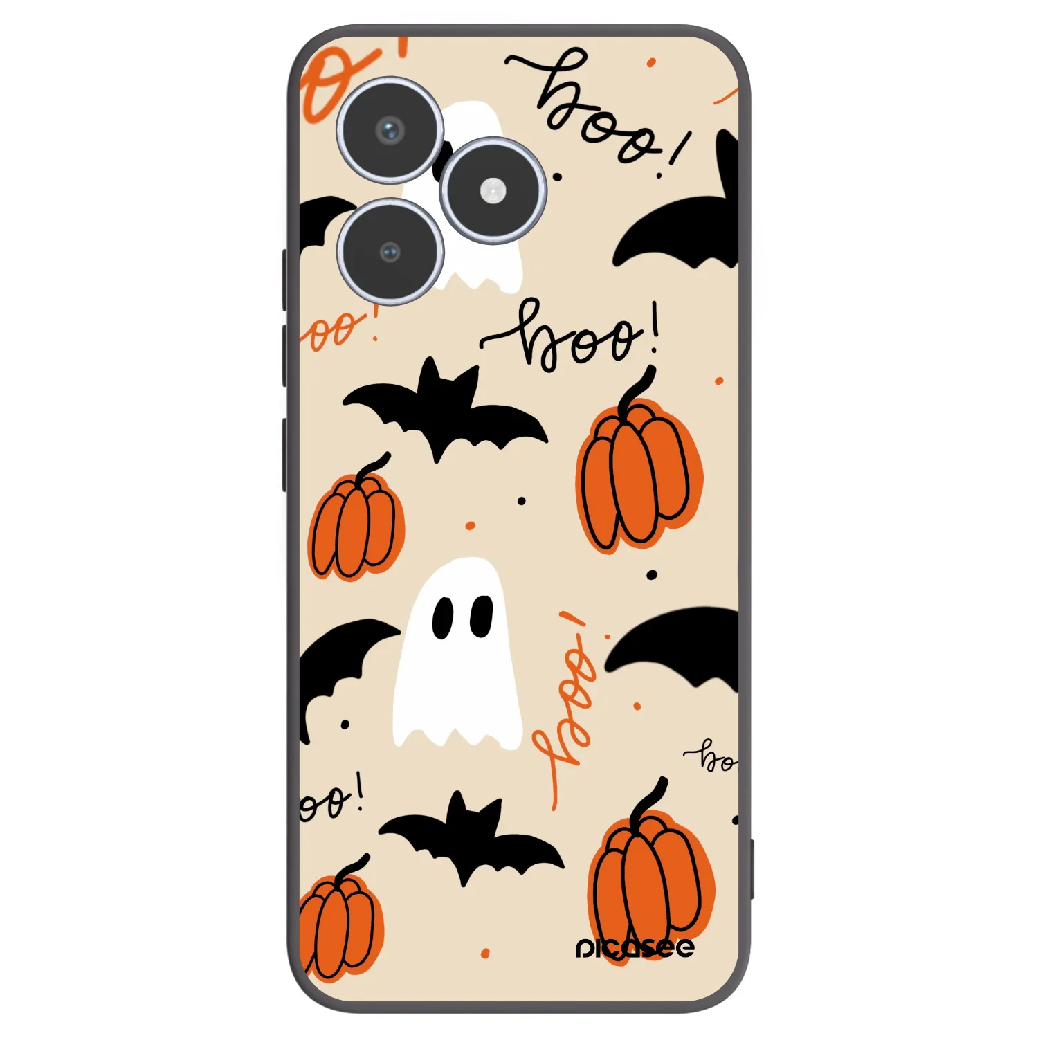 Picasee Μαύρη θήκη σιλικόνης για Realme C53 - Halloween 26