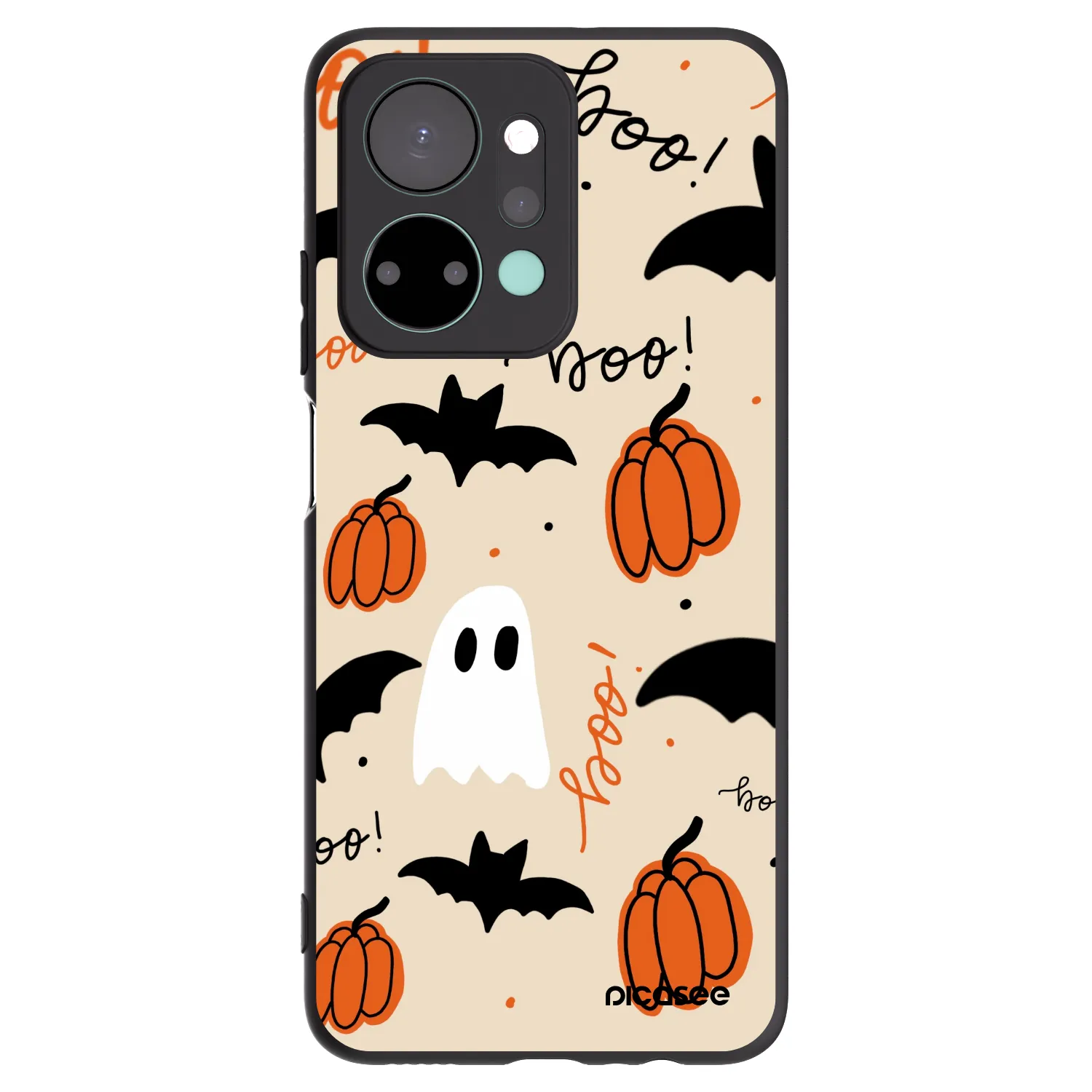 Picasee Μαύρη θήκη σιλικόνης για Honor X7a - Halloween 26