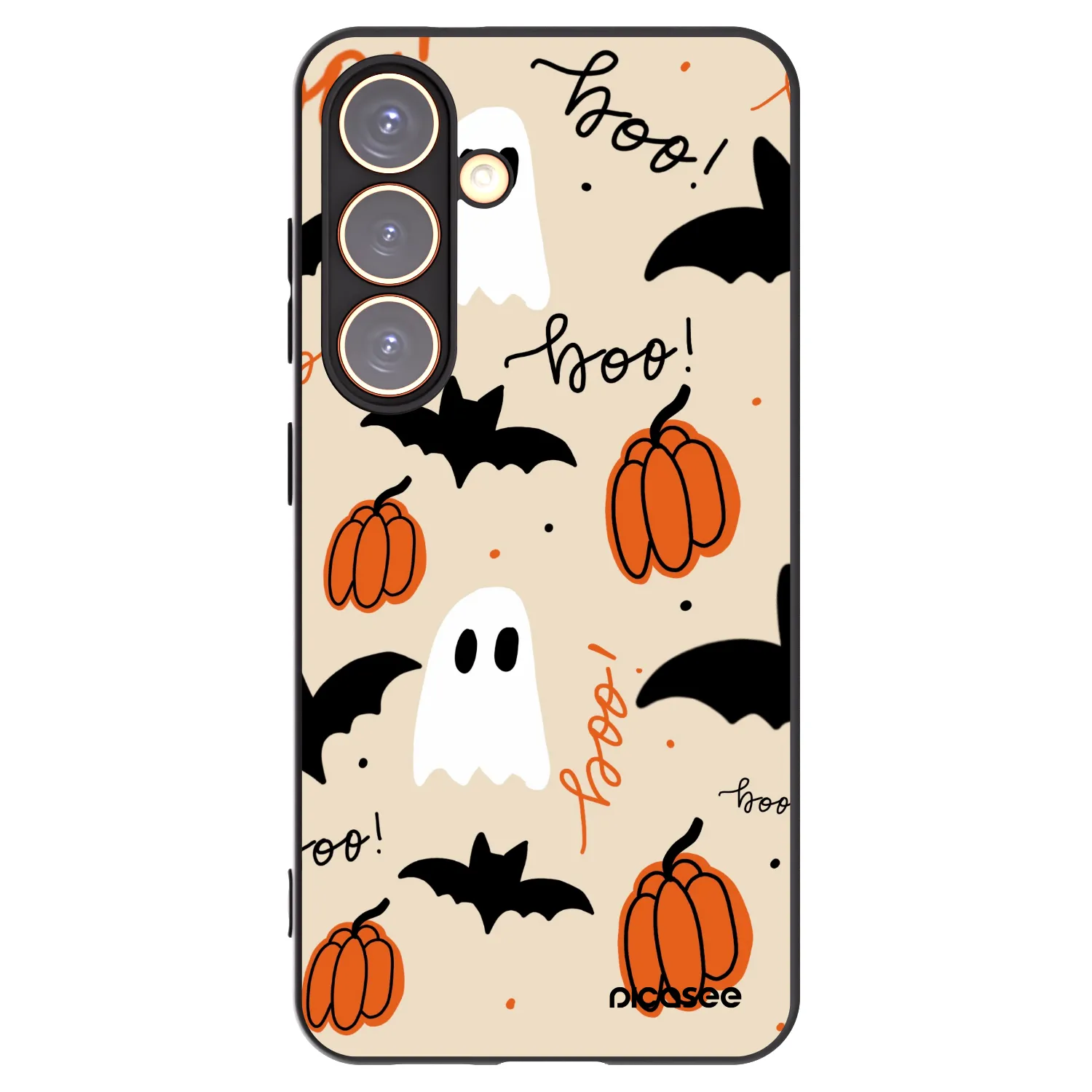 Picasee Μαύρη θήκη σιλικόνης για Samsung Galaxy S24 S921B 5G - Halloween 26