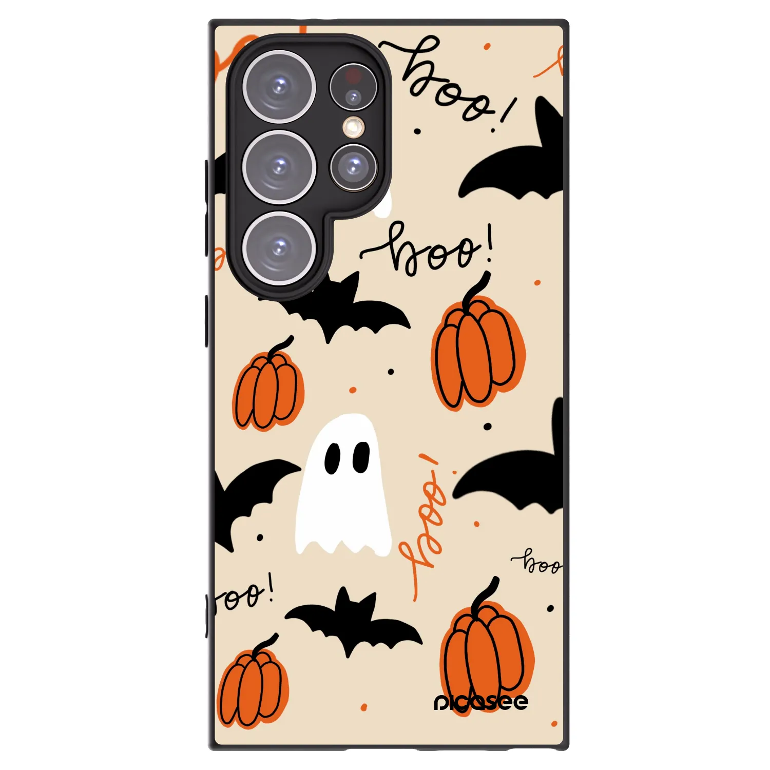 Picasee Μαύρη θήκη σιλικόνης για Samsung Galaxy S24 Ultra S928B 5G - Halloween 26