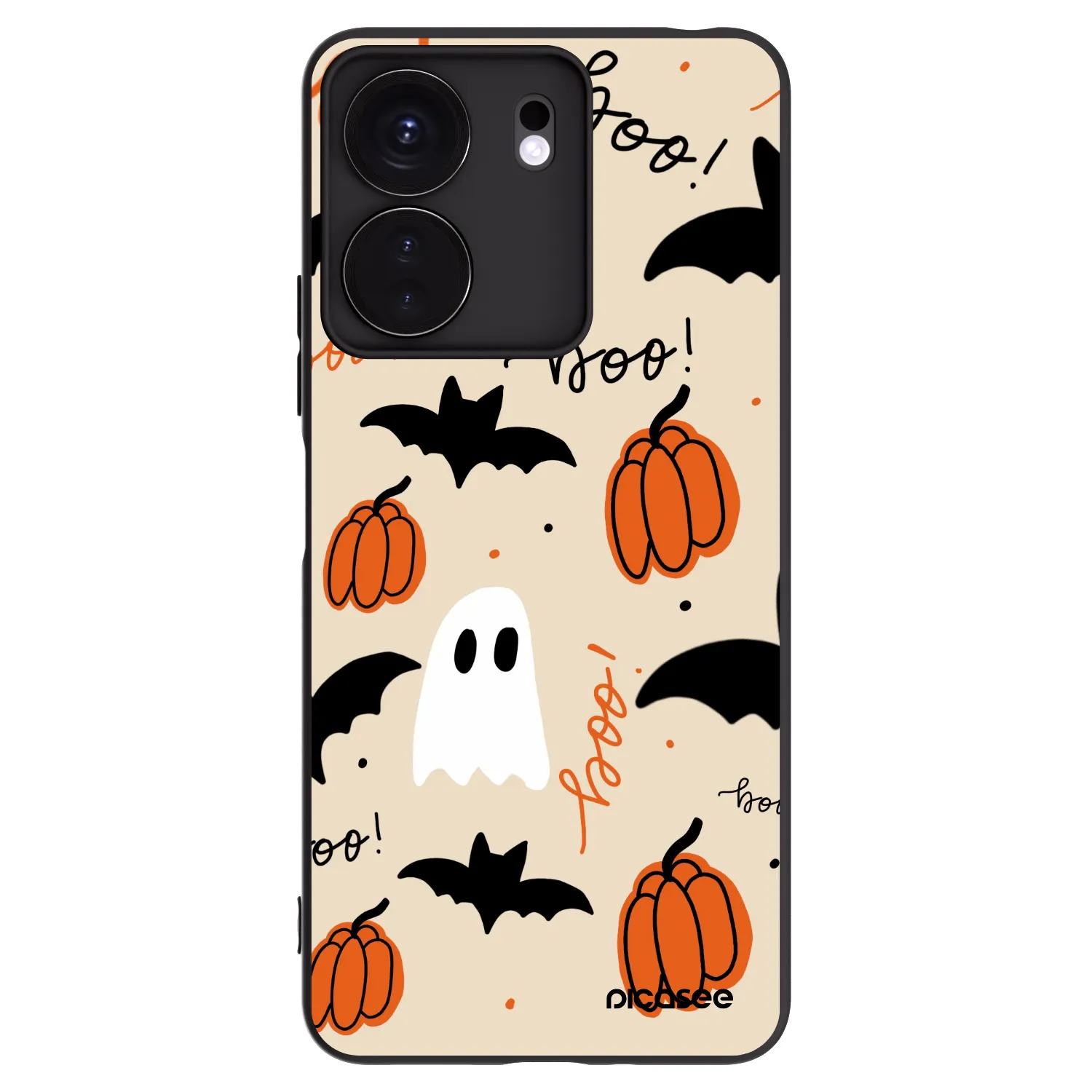Picasee Μαύρη θήκη σιλικόνης για Xiaomi Redmi 13C 4G - Halloween 26
