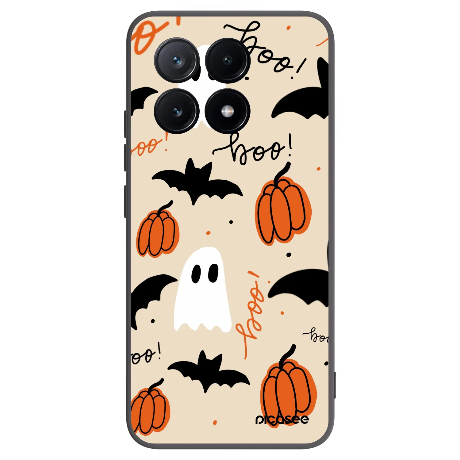 Picasee Μαύρη θήκη σιλικόνης για Xiaomi Poco X6 Pro - Halloween 26