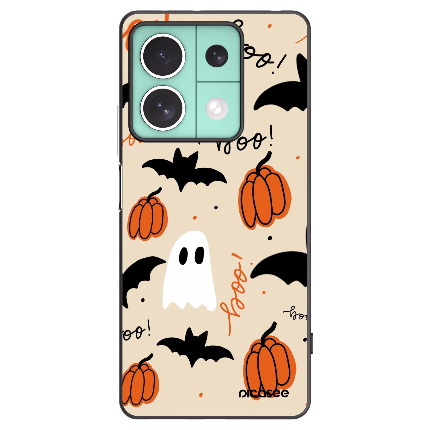 Picasee Μαύρη θήκη σιλικόνης για Xiaomi Redmi Note 13 5G - Halloween 26