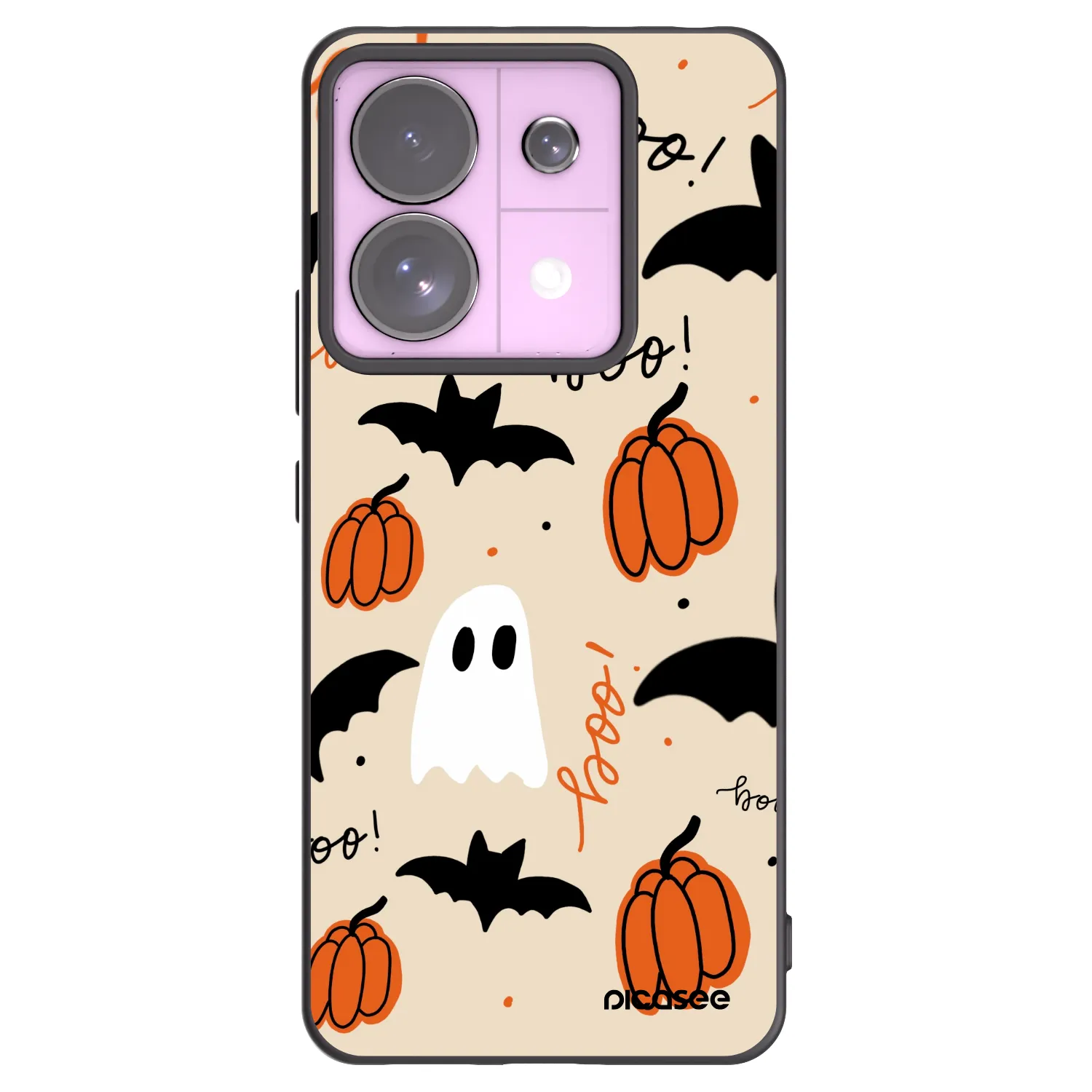 Picasee Μαύρη θήκη σιλικόνης για Xiaomi Redmi Note 13 Pro 5G - Halloween 26