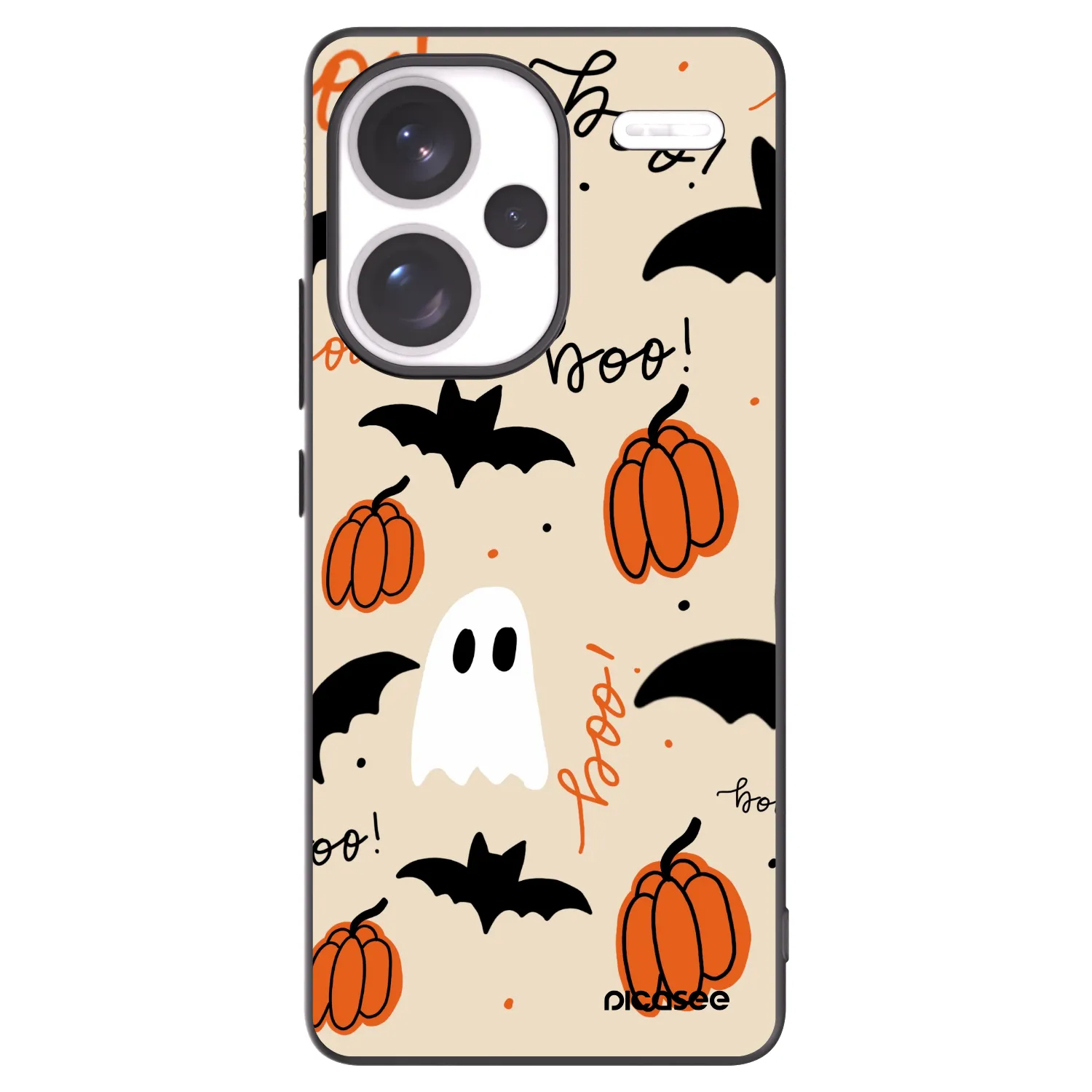Picasee Μαύρη θήκη σιλικόνης για Xiaomi Redmi Note 13 Pro+ 5G - Halloween 26