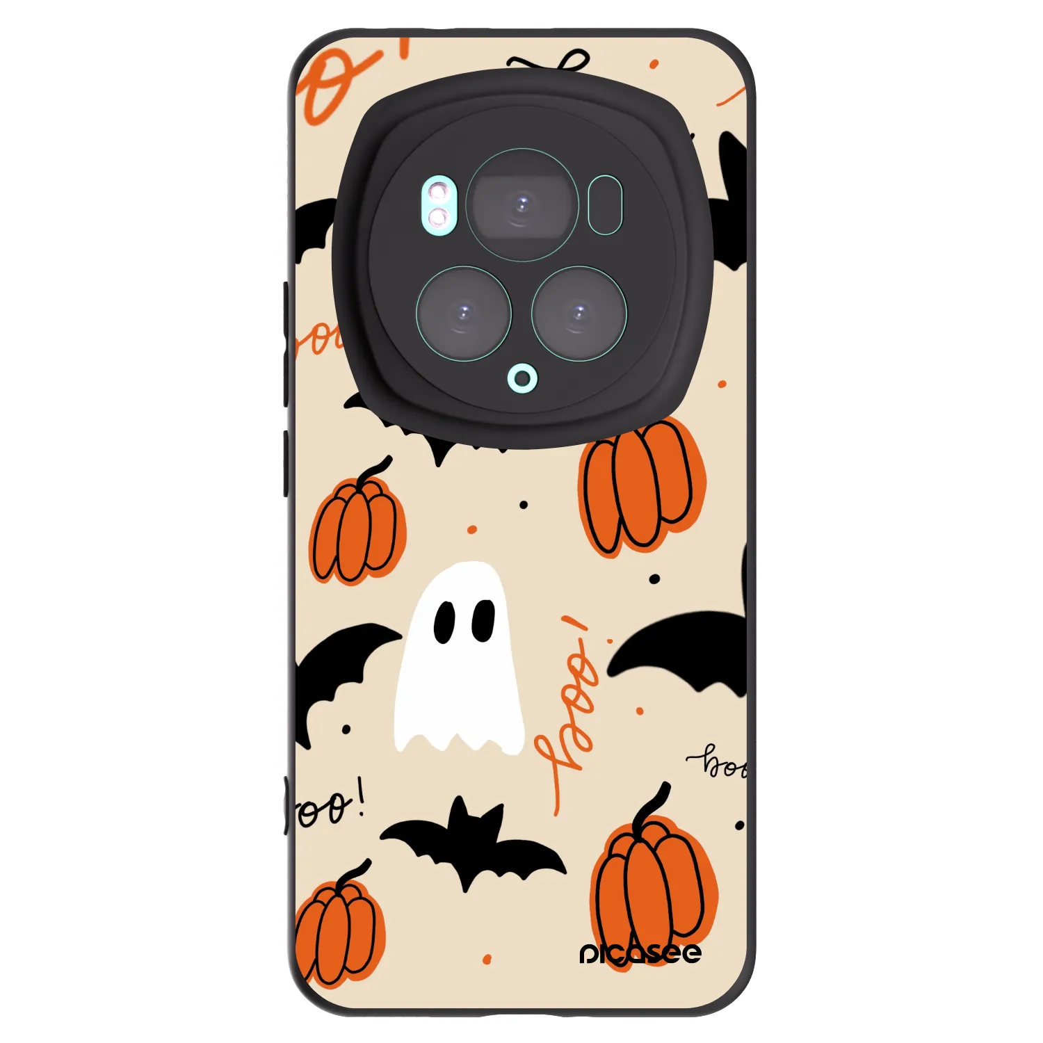 Picasee Μαύρη θήκη σιλικόνης για Honor Magic6 Pro - Halloween 26