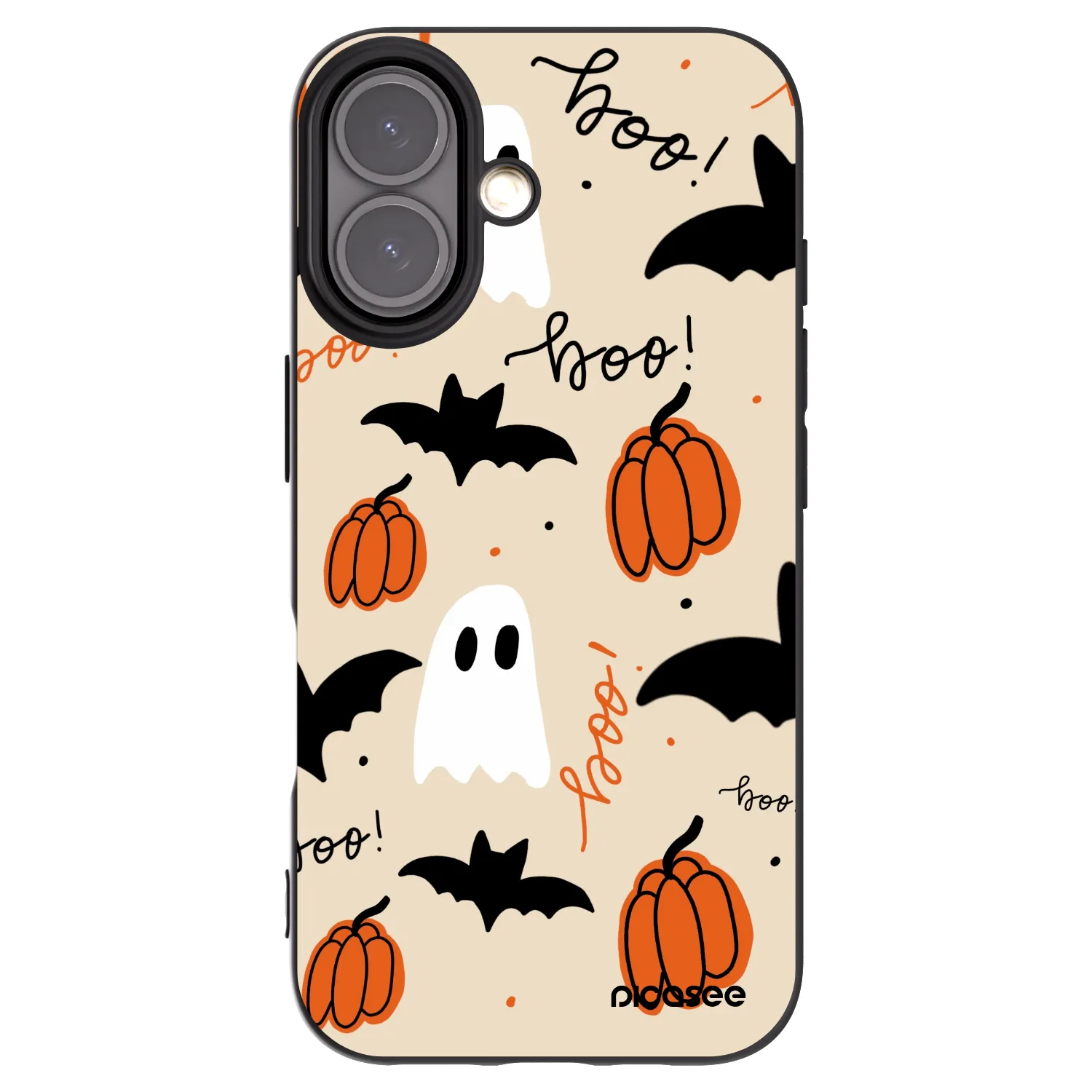 Picasee Μαύρη θήκη σιλικόνης για Apple iPhone 16 - Halloween 26