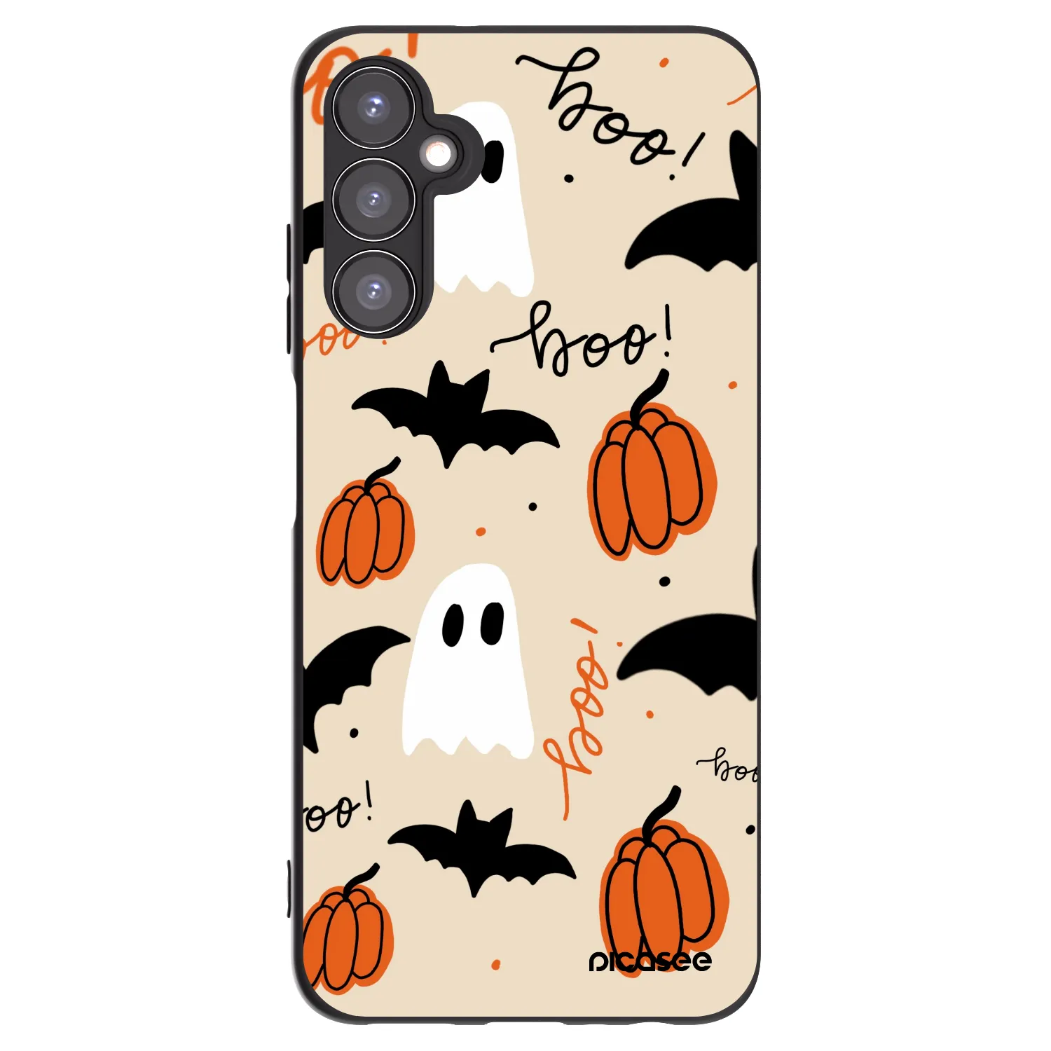 Picasee Μαύρη θήκη σιλικόνης για Samsung Galaxy A05s A057G - Halloween 26