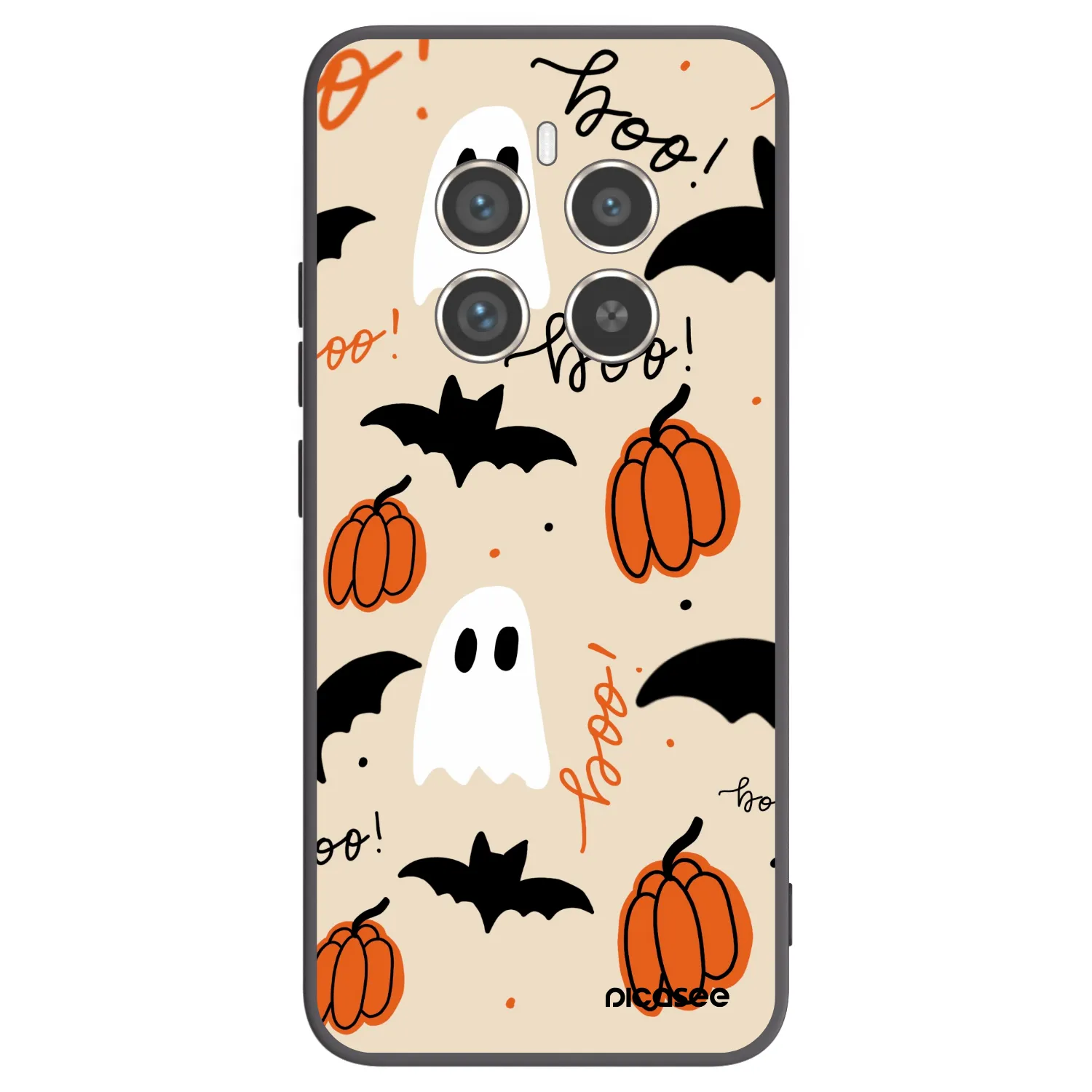 Picasee Μαύρη θήκη σιλικόνης για Realme 12 Pro 5G - Halloween 26