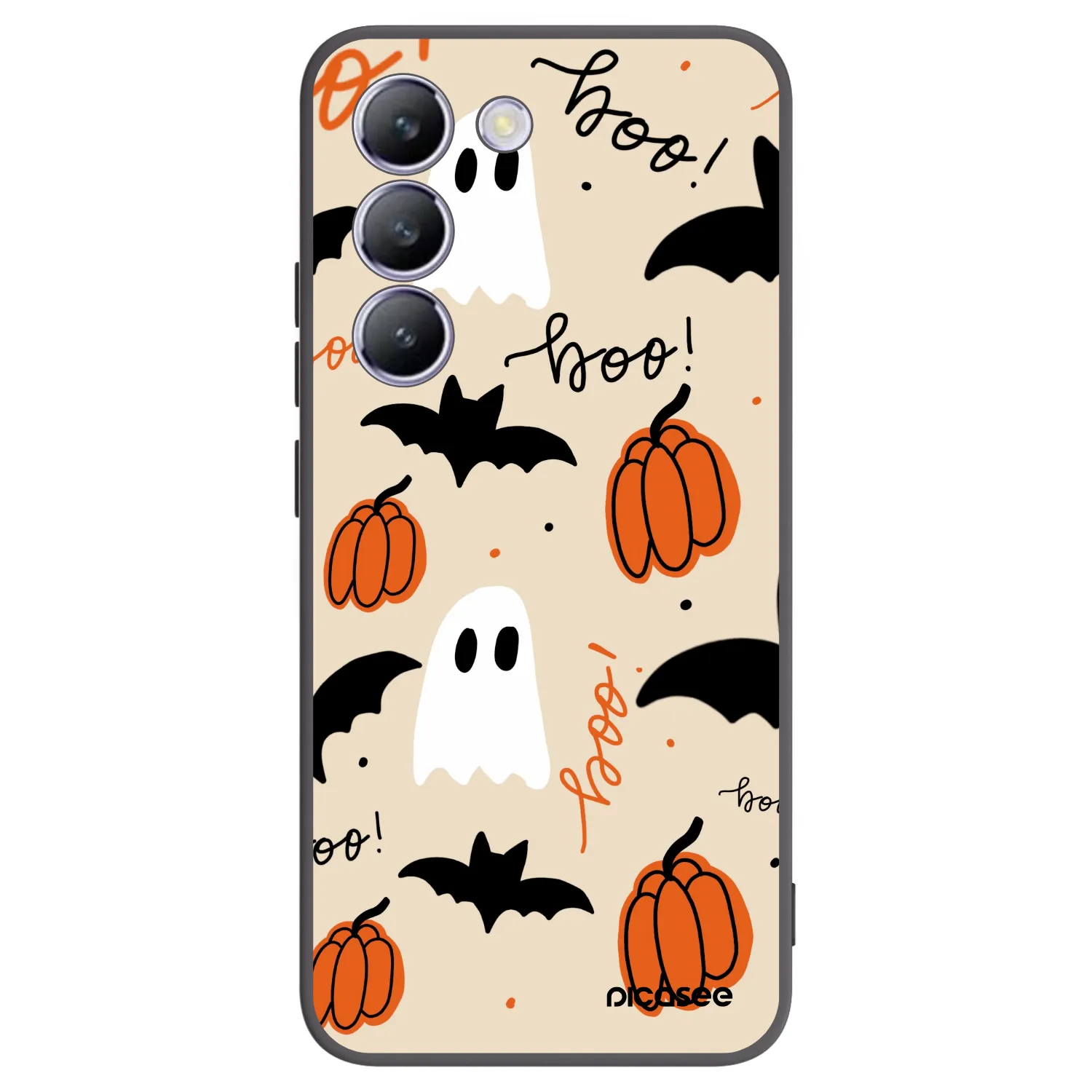 Picasee Μαύρη θήκη σιλικόνης για Vivo V40 SE 5G - Halloween 26