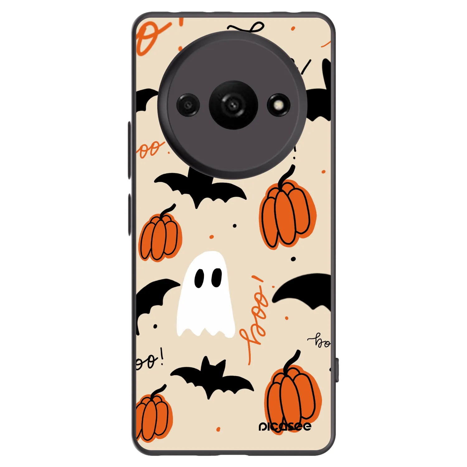 Picasee Μαύρη θήκη σιλικόνης για Xiaomi Redmi A3 - Halloween 26