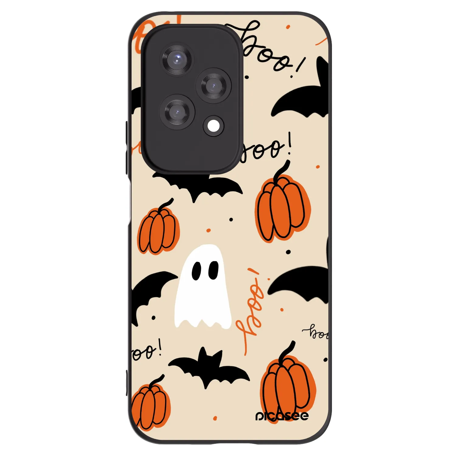 Picasee Μαύρη θήκη σιλικόνης για Honor 200 Lite - Halloween 26