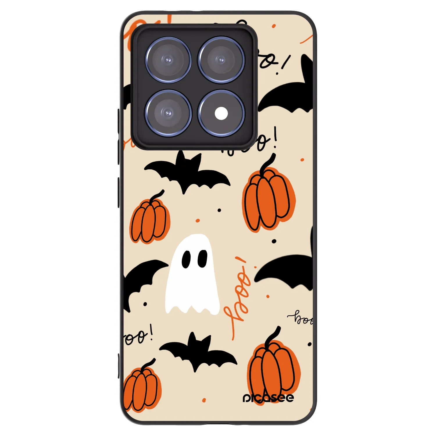 Picasee Μαύρη θήκη σιλικόνης για Xiaomi 14T Pro - Halloween 26